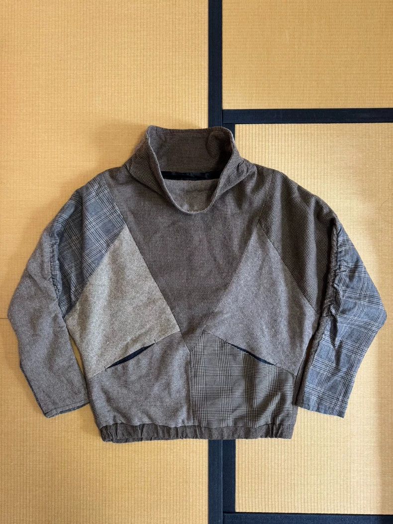 Kapital Kapital Size 0 Plaid stitched wool blend high-necked pullo Size S / US 4 / IT 40 - 1 Thumbnail