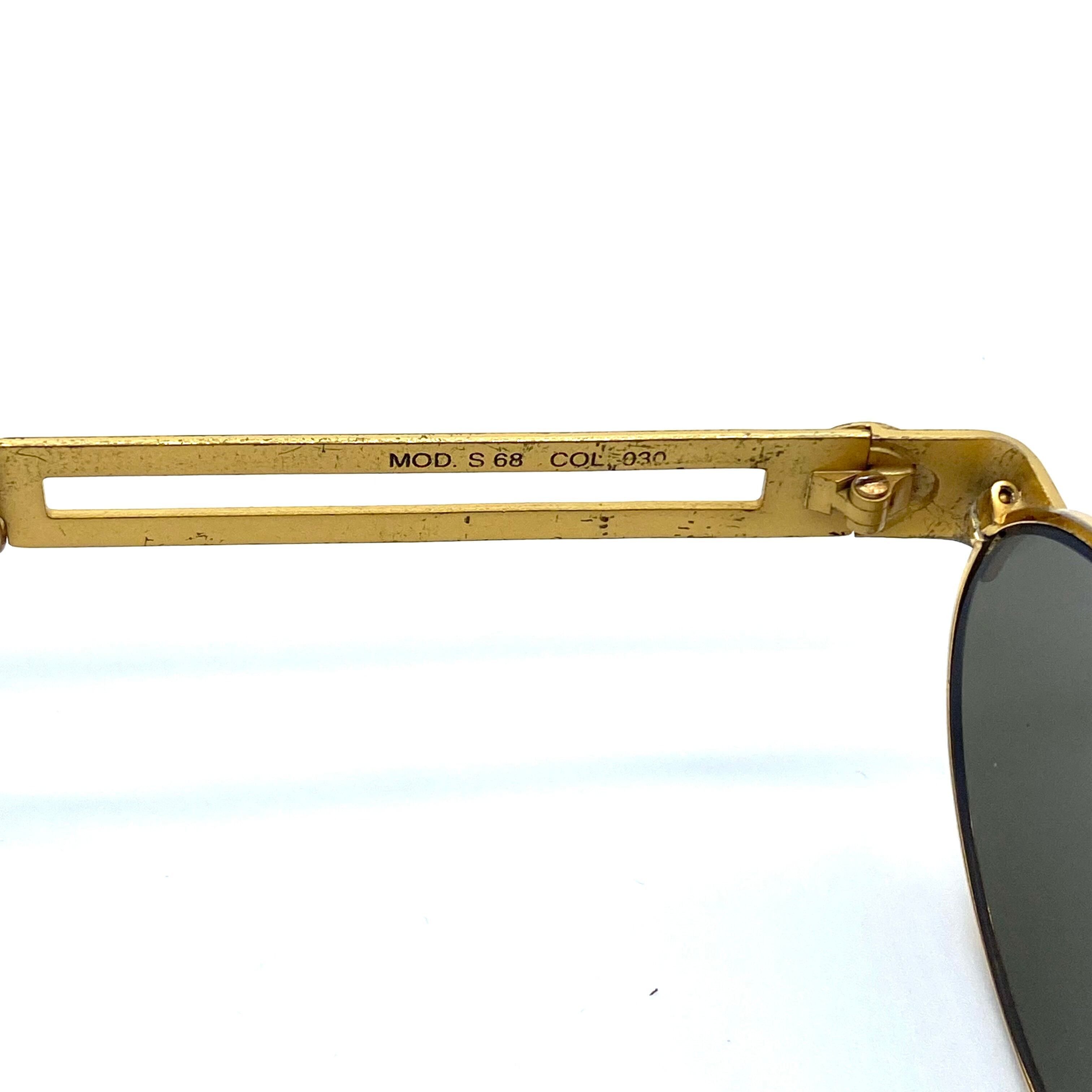 Versace Vintage VERSACE Sunglass Gold Frame Size ONE SIZE - 6 Thumbnail