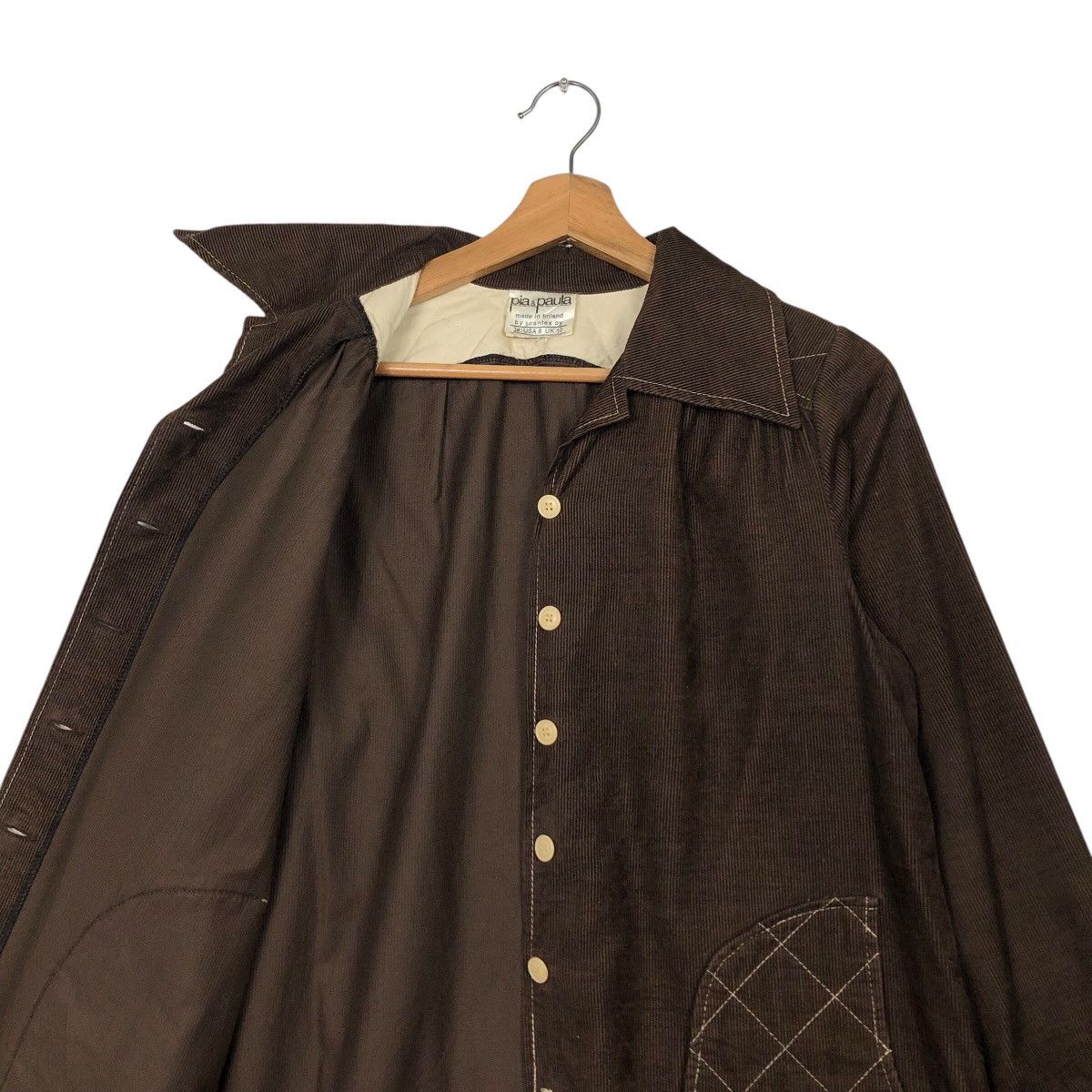 Designer × Japanese Brand × Vintage 📌Vintage Quilted Button Jacket Pia & Paula Made in Finland Size US M / EU 48-50 / 2 - 13 Thumbnail