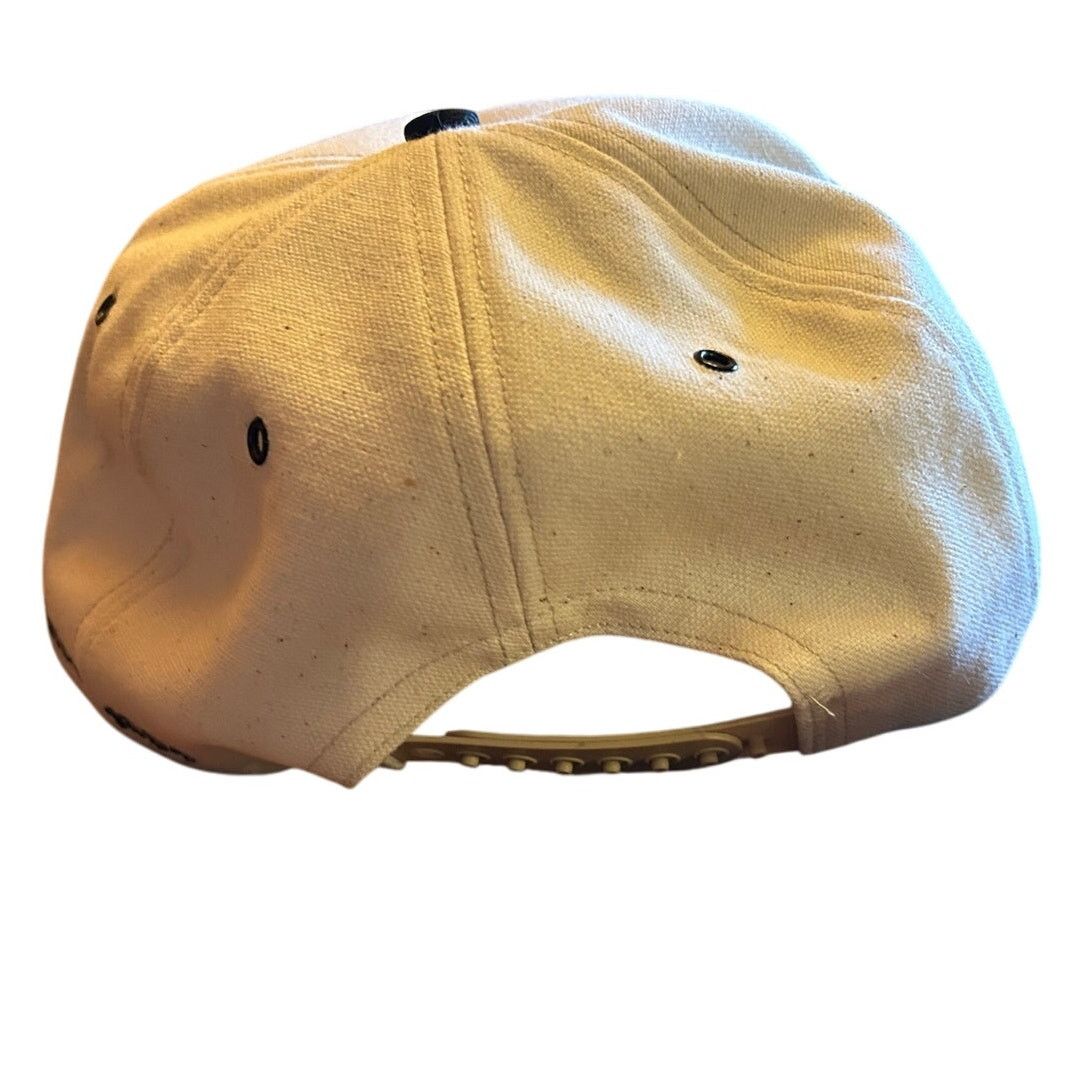 Other Vintage CHRISTMAN Snapback Hat Beige Black Workwear Size ONE SIZE - 4 Thumbnail