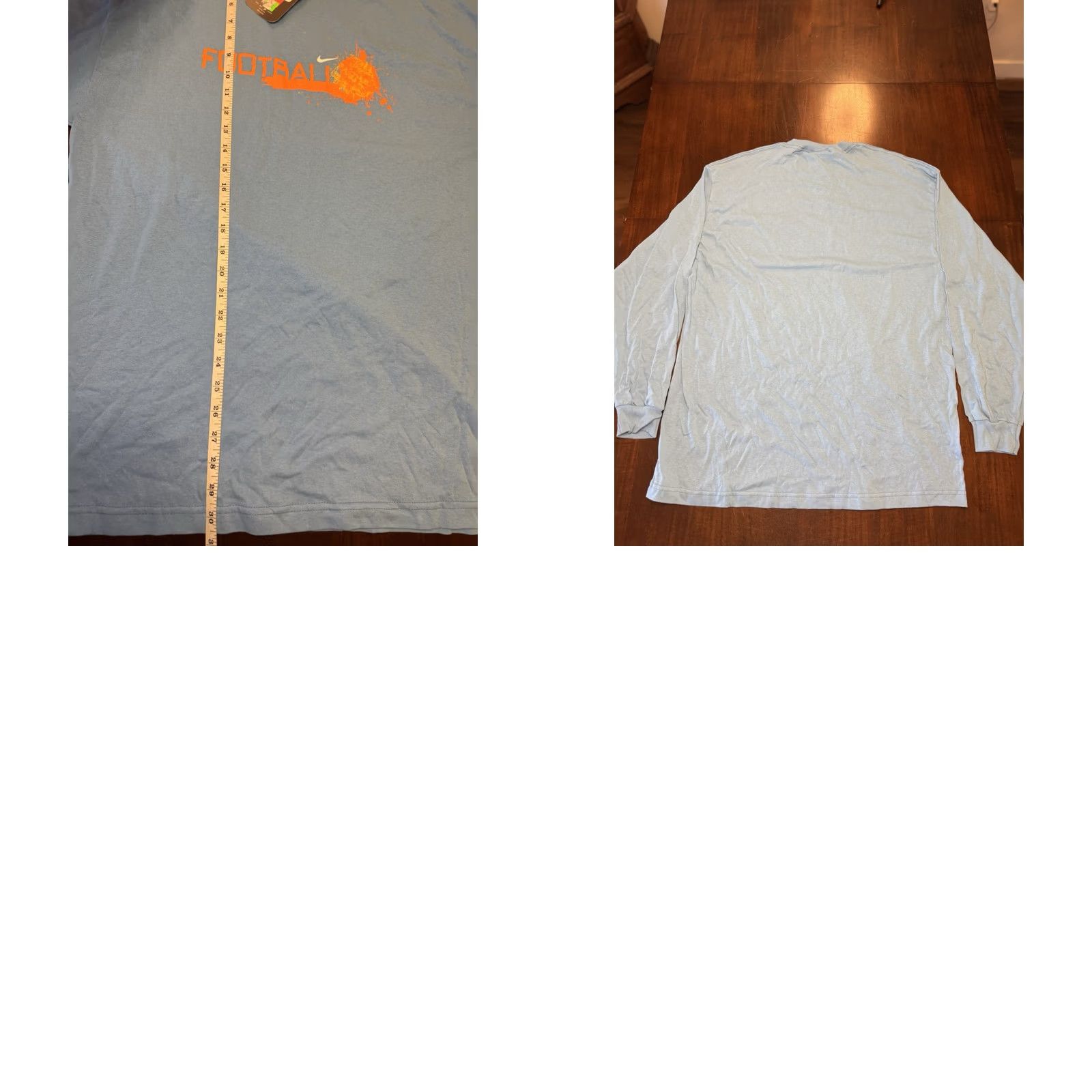 Nike VINTAGE Nike Shirt Mens XL Blue NWT Y2K Football Long Sleeve Deadstock Size US XL / EU 56 / 4 - 8 Thumbnail