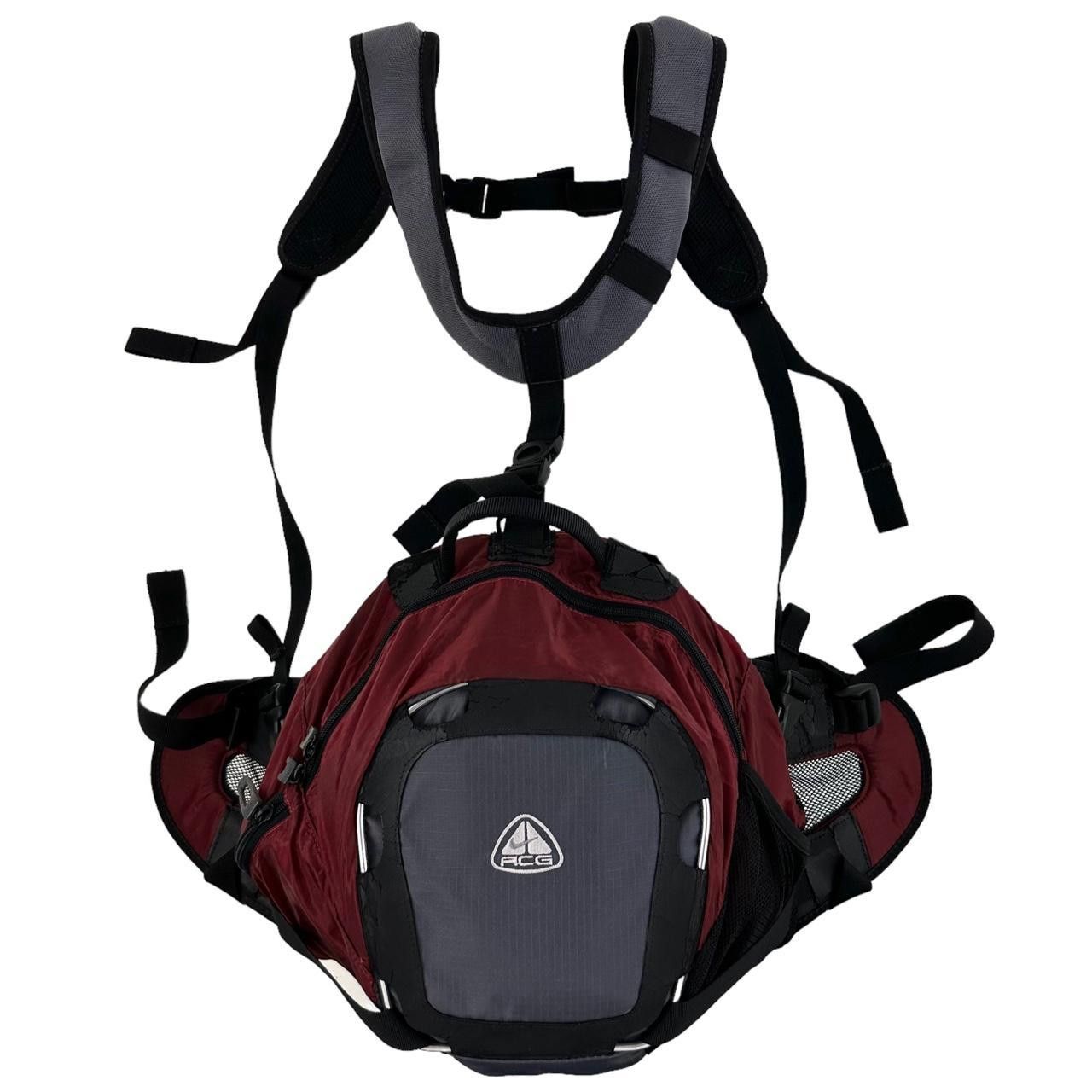 image of Vintage Nike Acg Bioknx Lower Back Bag in Red, Men's