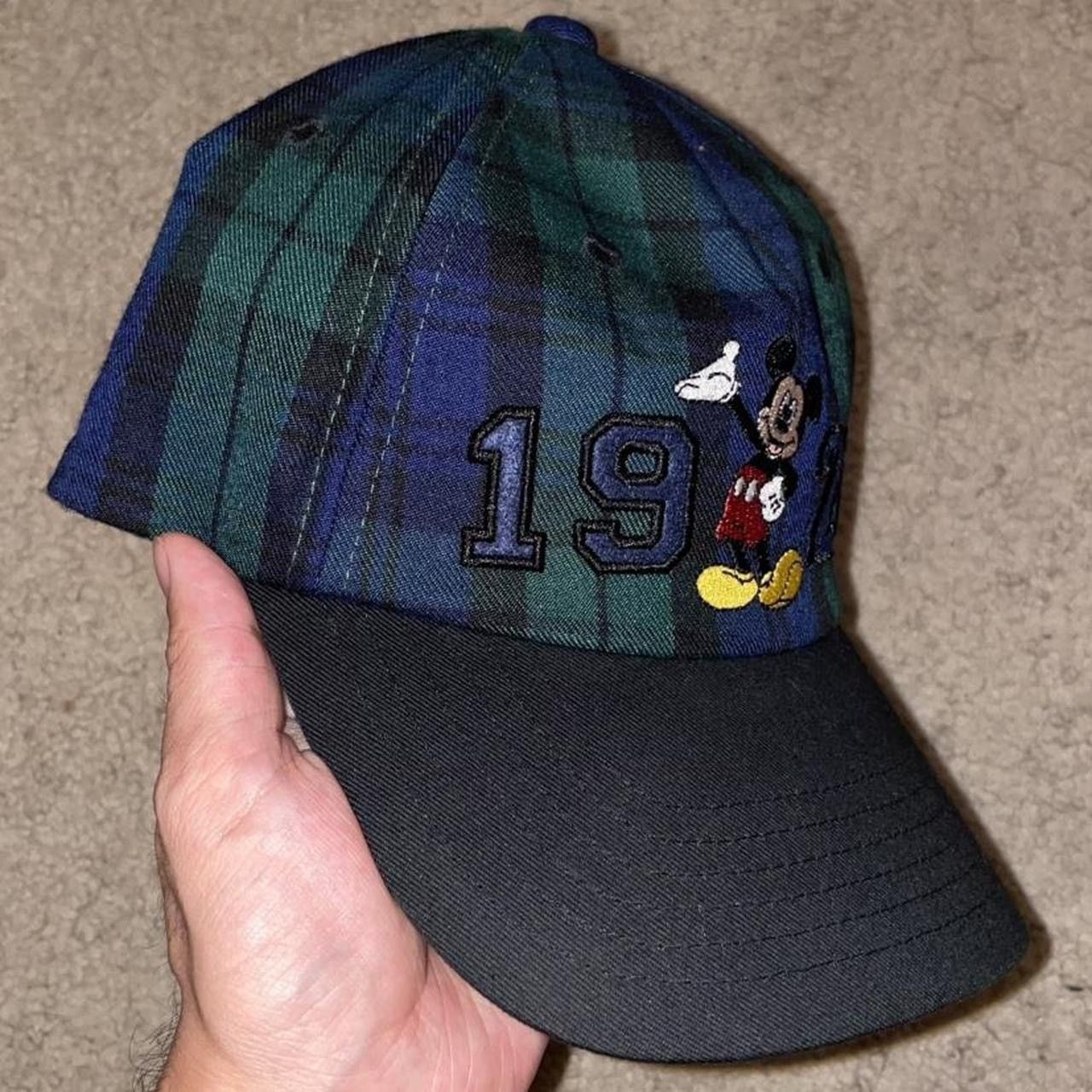 Disney 1928 Disney Mickey Mouse plaid hat Size ONE SIZE - 2 Thumbnail