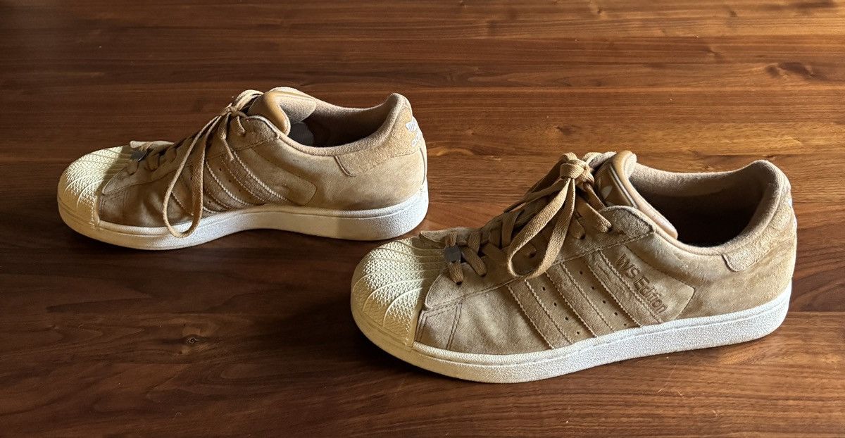 Adidas Adidas Superstar Light Brown Suede Size US 11.5 / EU 44-45 - 3 Thumbnail