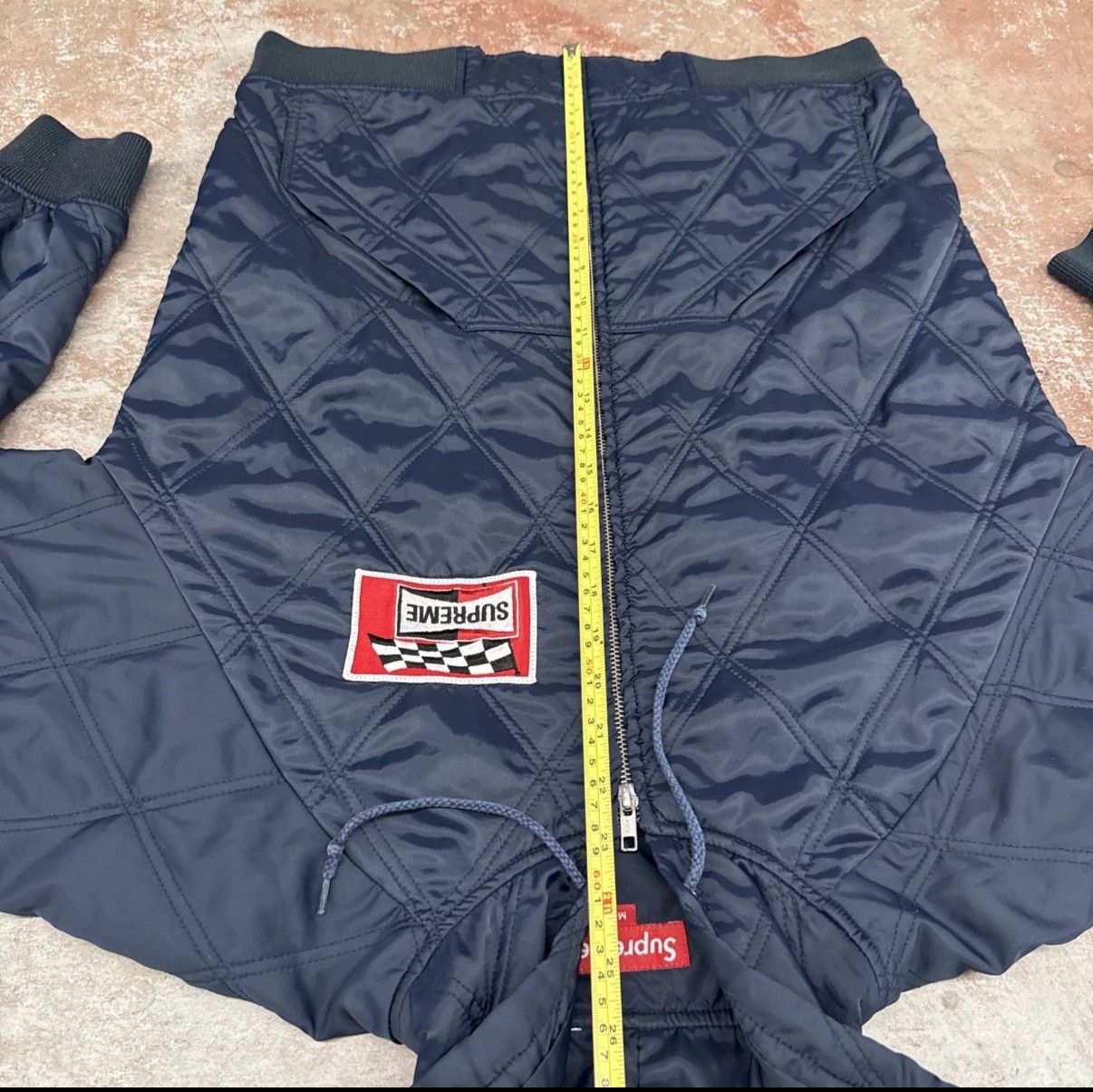 Supreme Supreme Quilted Hooded Jacket Blue M SS13 Checkered Flag OG Size US M / EU 48-50 / 2 - 8 Thumbnail