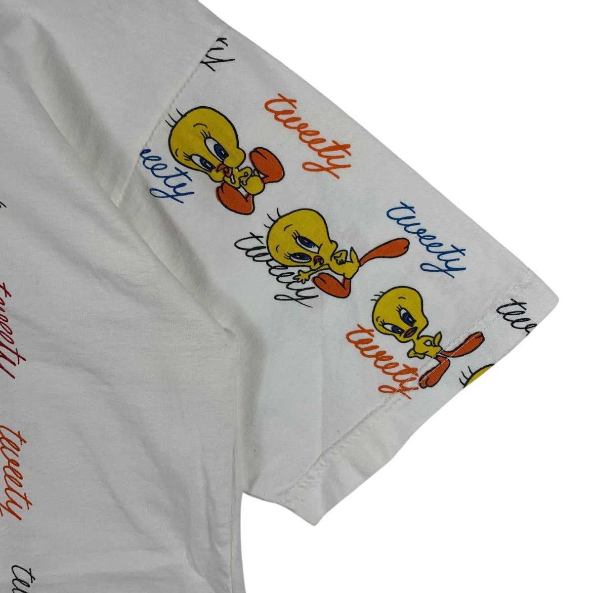 Cartoon Network × Plus One Clothing × Vintage Vintage TWEETY CARTOON Big printed bootleg tee Size US M / EU 48-50 / 2 - 7 Thumbnail