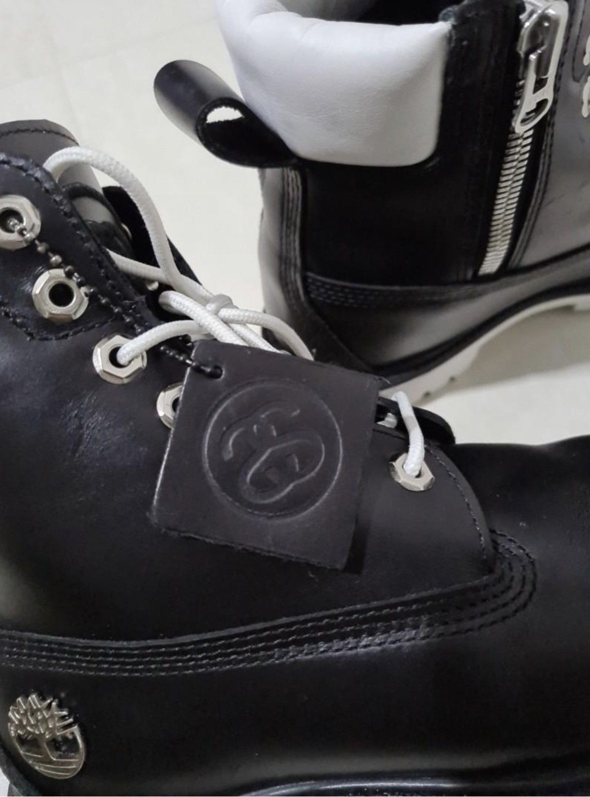 Stussy × Timberland Stussy X Timberland black 6” boot | Grailed