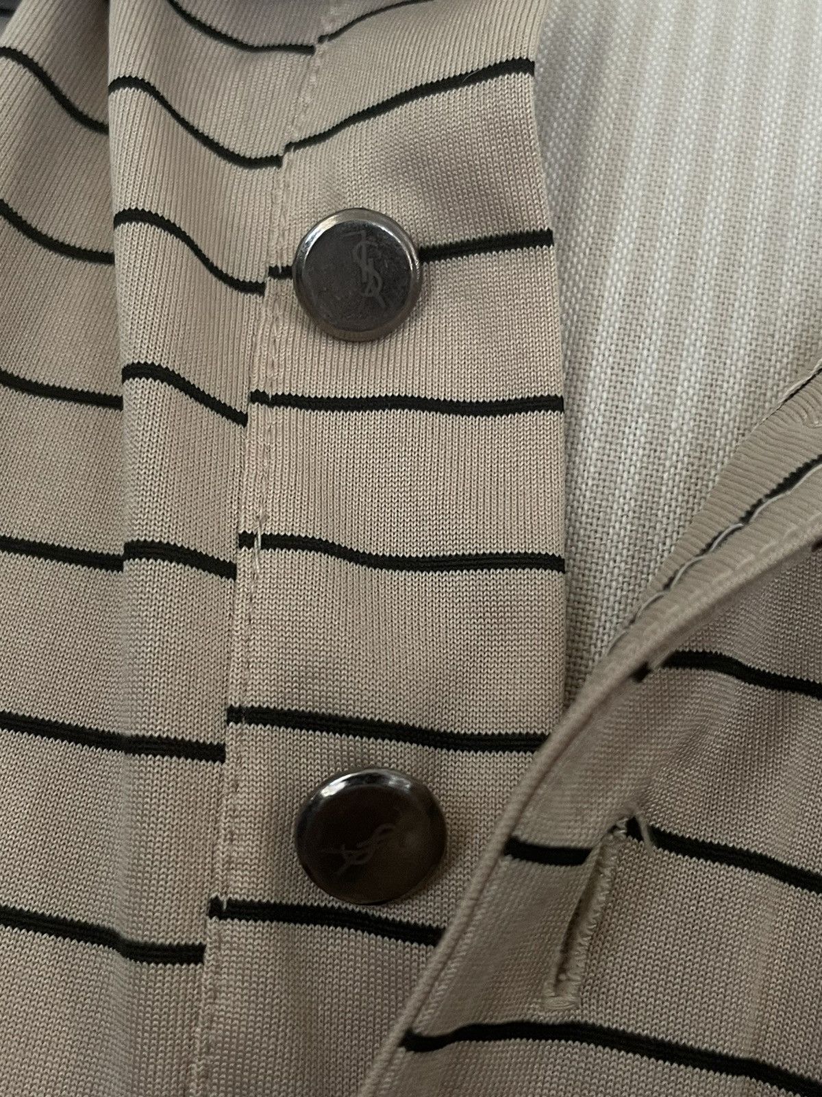 Vintage × Yves Saint Laurent VTG Yves Saint Laurent Polo Button Up Pocket Tee Size Large Size US L / EU 52-54 / 3 - 4 Thumbnail