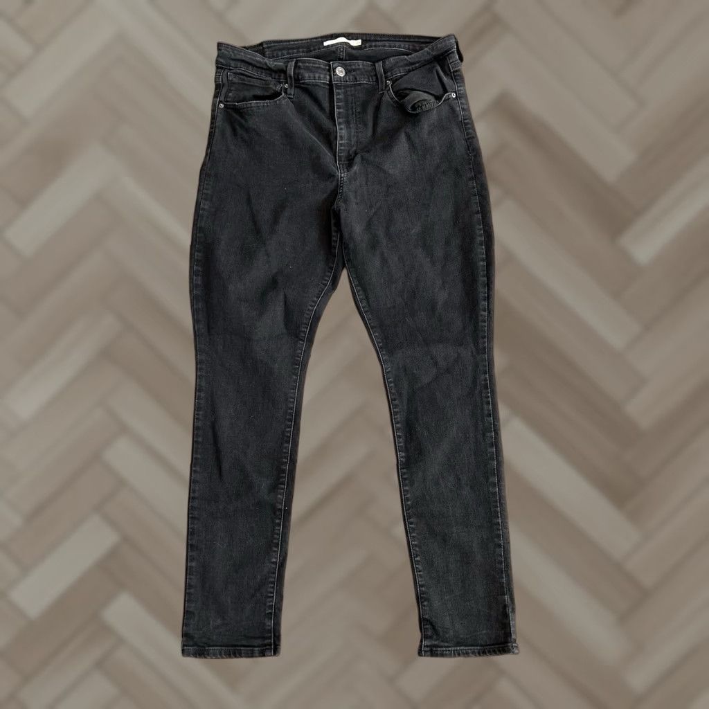 Levi's Levi's 721 High Rise Skinny Black Denim Jeans Stretch Women's Size 33 in 28" Inseam Regular Fit 5-Pocket-Design Jeans Battery? (ignore) Size 24" / US 00 / IT 34 - 1 Thumbnail