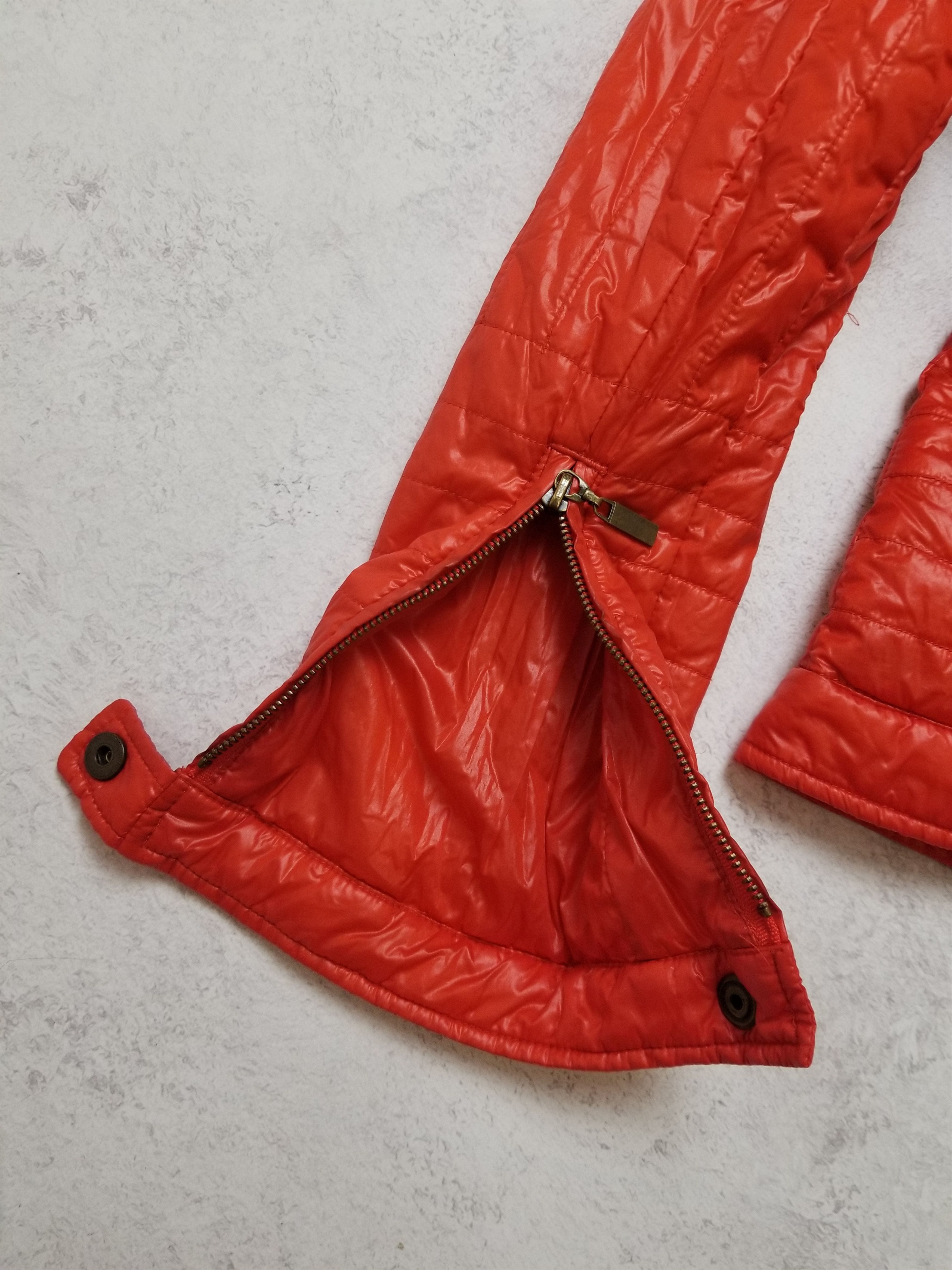 Just Cavalli Y2K Biker Slim Puffer Red Jacket Size M / US 6-8 / IT 42-44 - 17 Thumbnail