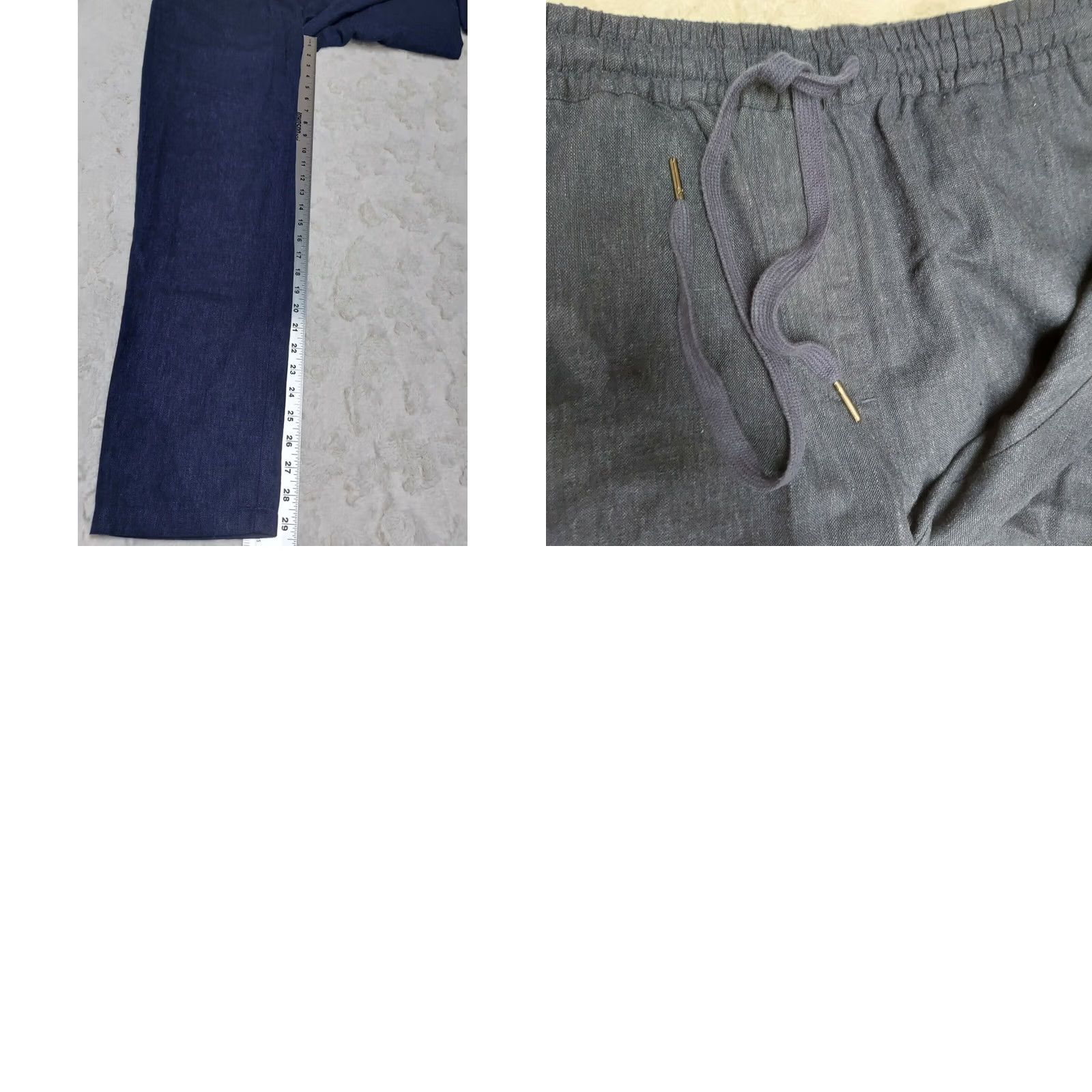 Pendleton VINTAGE Pendelton? Actually not. Pendleton Women's Linen Blend Elastic Waistband Straight Leg Pants NWT Small Blue Linen Rayon Size 28" / US 6 / IT 42 - 8 Thumbnail
