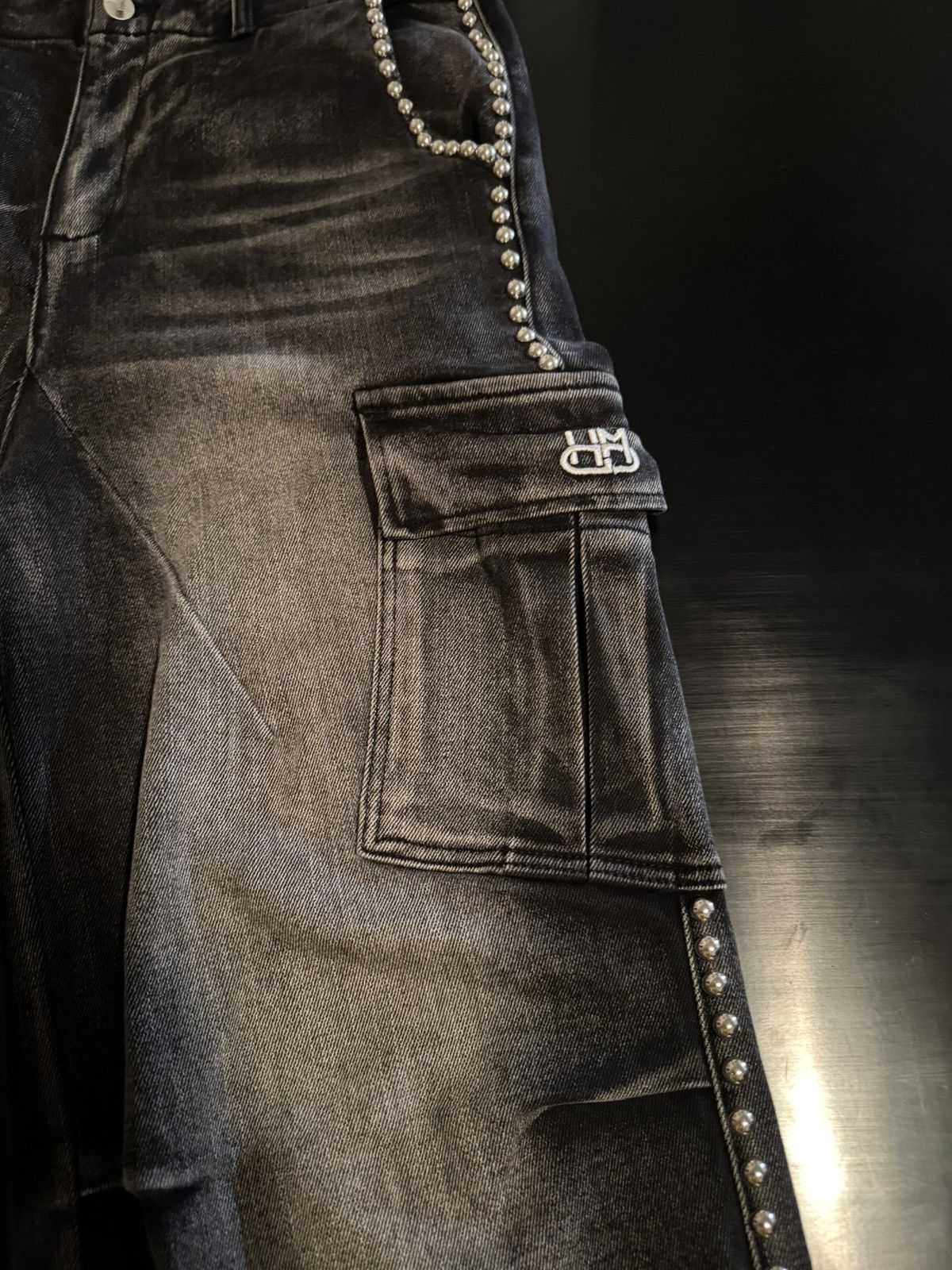 HMDD Hmdd Colossal Studded Jeans Size US 31 - 2 Thumbnail