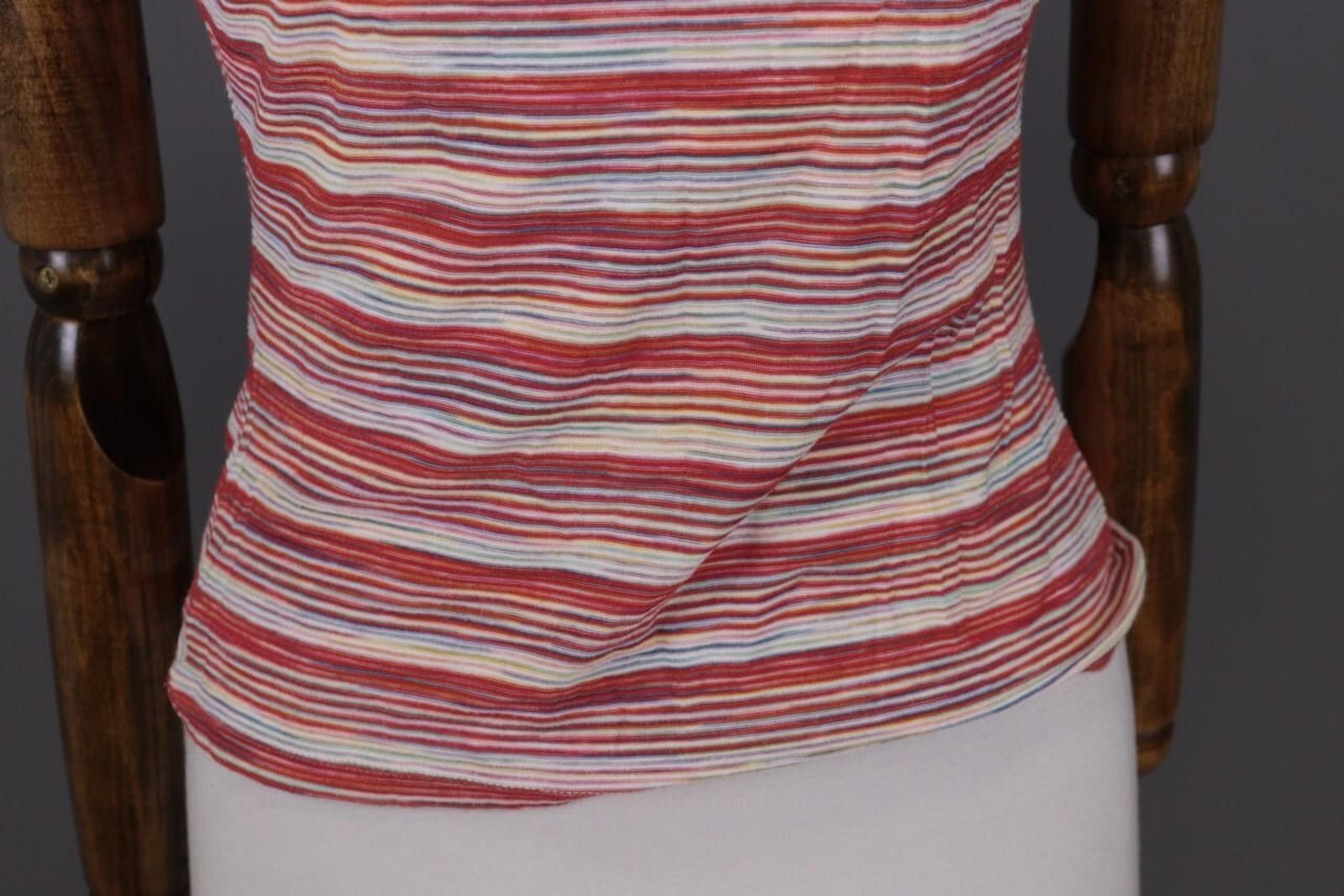 Missoni Missoni Multicolor Striped Short Sleeve Sumeer Top T-Shirt Size M / US 6-8 / IT 42-44 - 4 Thumbnail