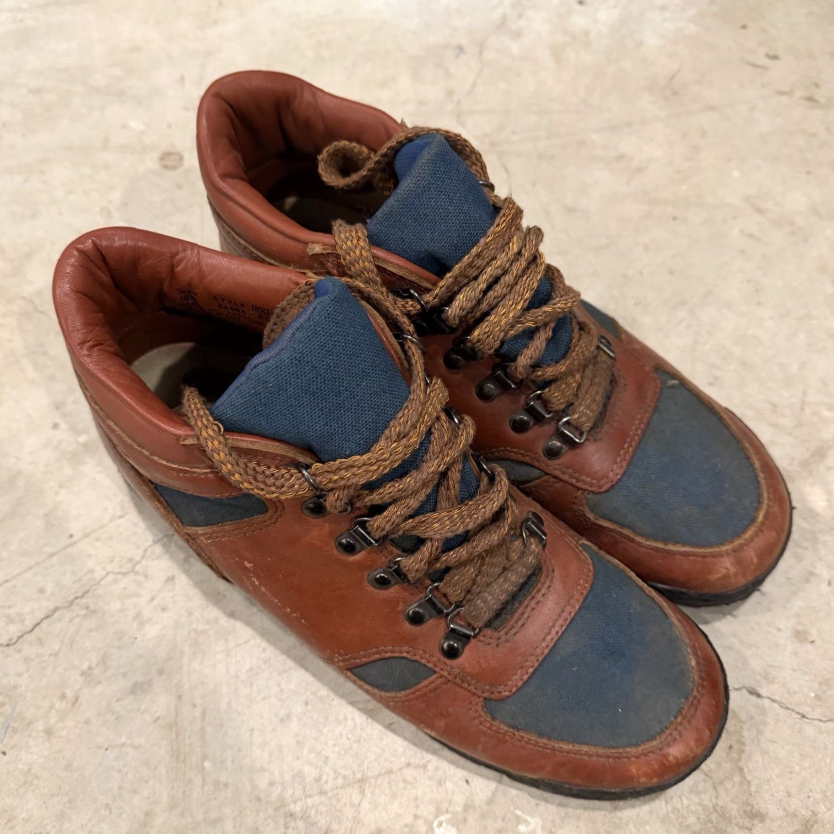 Sears VINTAGE Sears And Roebuck Hiking Boots Mens 10D Brown 84404-670 Boots Mens 10D Brown Sears 84404-670 Size US 10 / EU 43 - 2 Thumbnail