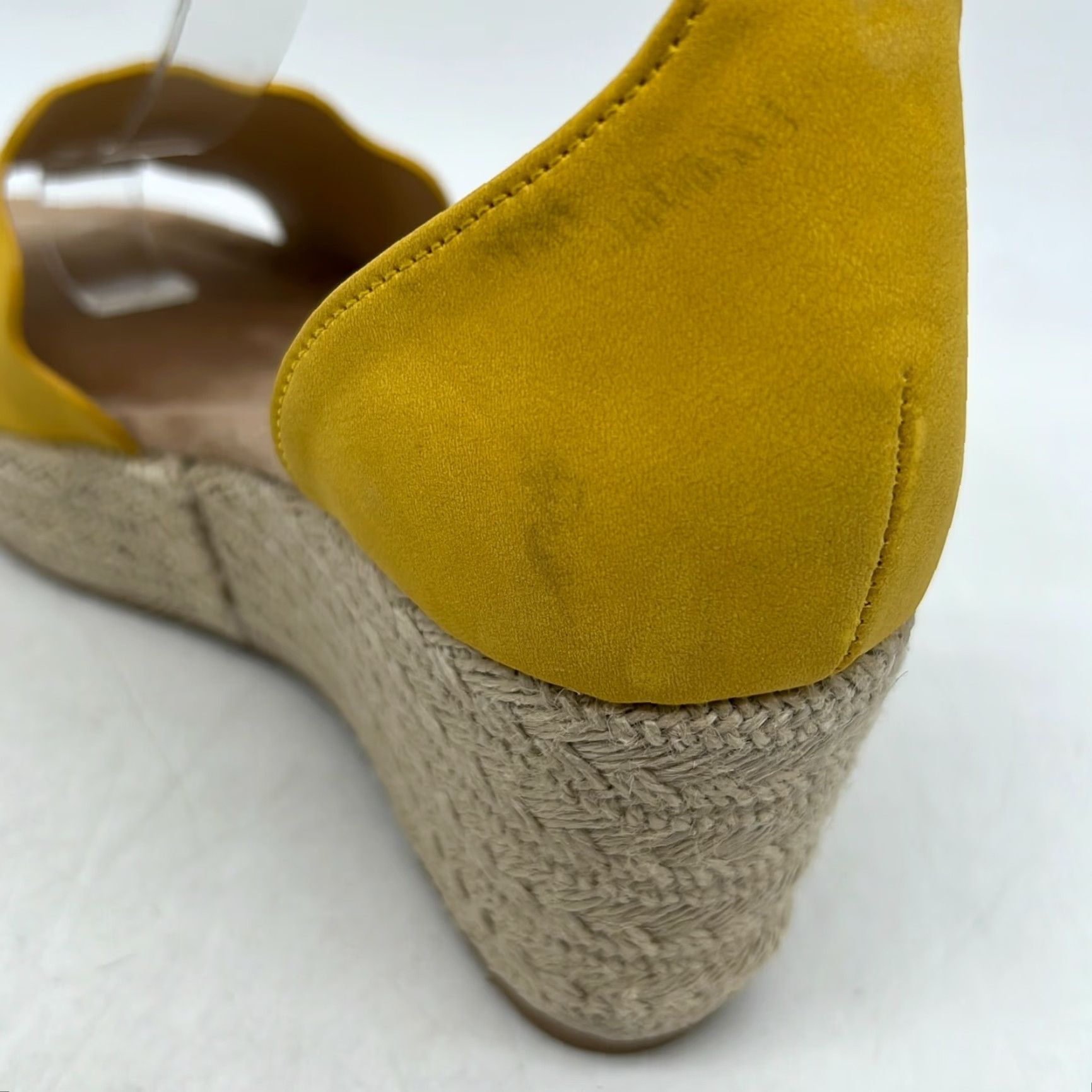 Chinese Laundry CL By Chinese Laundry Yellow Slingback Wedge Heel Sandal Size 9.5 - Espadrille, Buckle, Designer, Women Size US 9.5 / IT 39.5 - 5 Thumbnail
