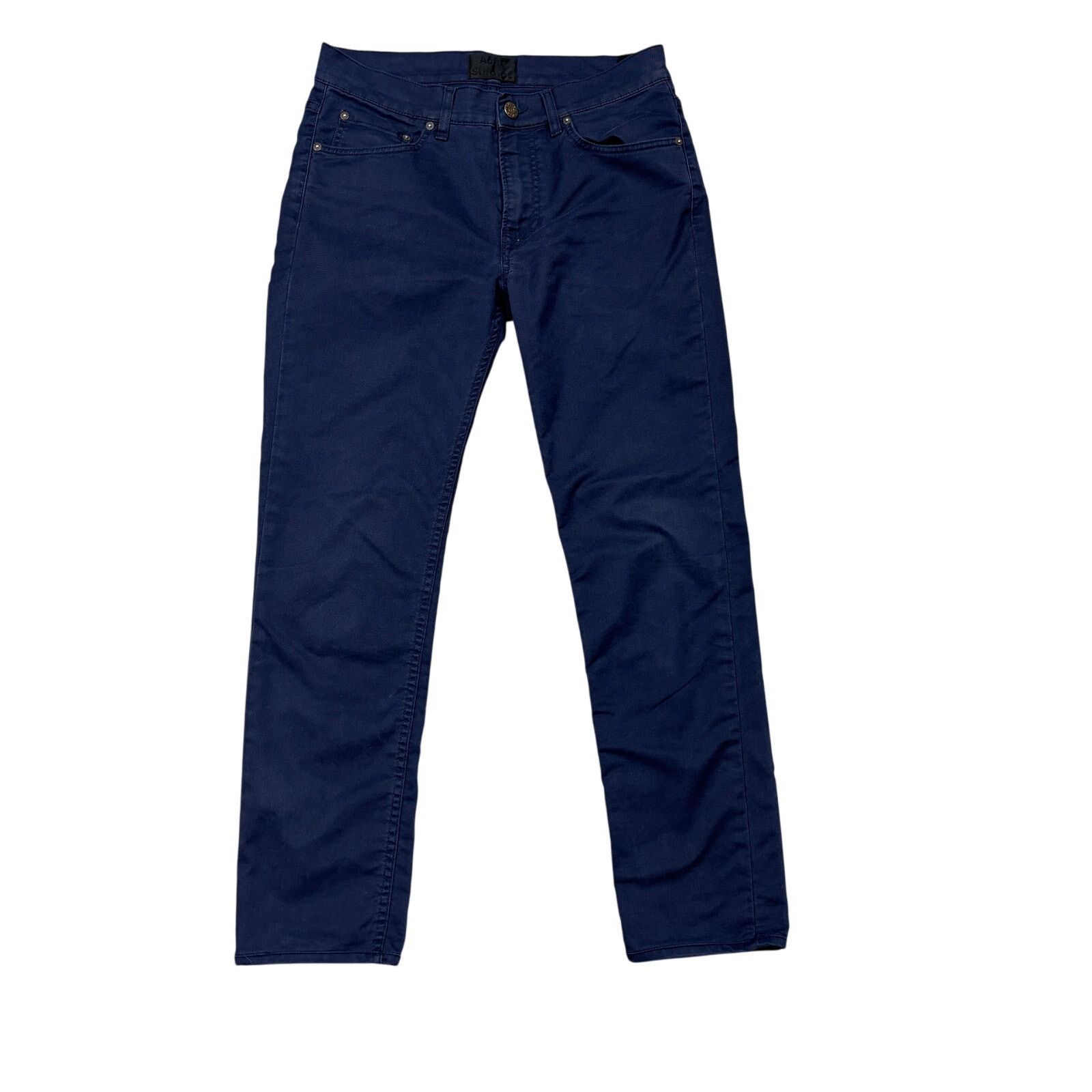 Acne Studios Acne Studios Ace UPS Navy Jeans Cotton Stretch Men's 31x28 Size US 31 - 1 Thumbnail