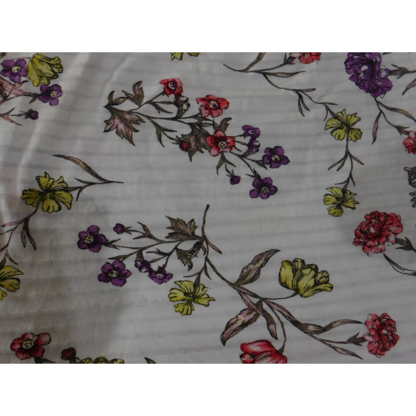 Ralph Lauren Lauren Ralph Lauren Blouse Womens Medium White Floral 3/4 Sleeve Peasant Top Shirt Womens M White Floral 3/4 Sleeve Peasant Top Size M / US 6-8 / IT 42-44 - 5 Thumbnail
