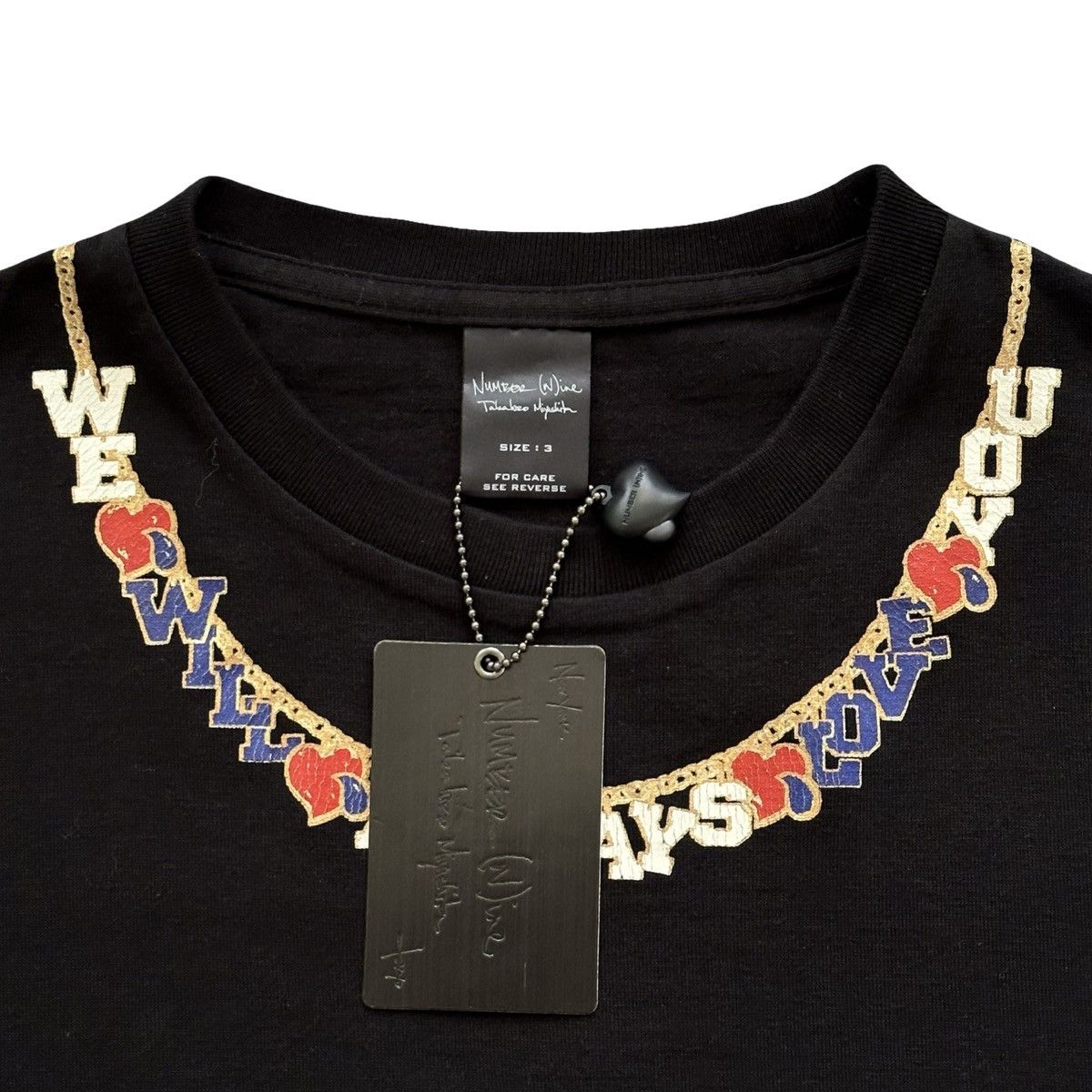 Number (N)ine 2003 “We Will Always Love You” New with Tags Tee size 3 Size US L / EU 52-54 / 3 - 5 Thumbnail