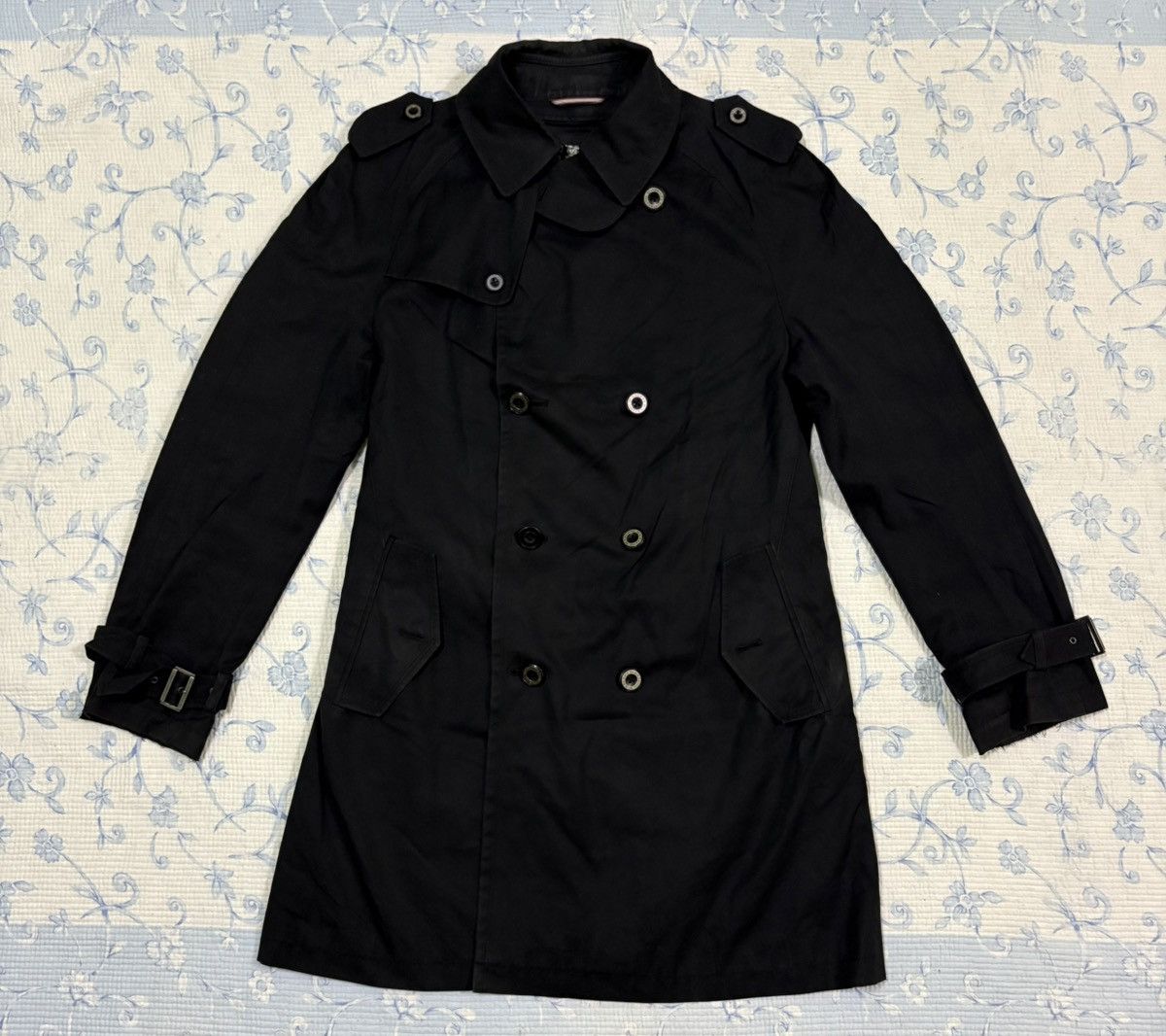 Burberry Burberry Black Label Trench Coat Jacket Size US L / EU 52-54 / 3 - 1 Thumbnail