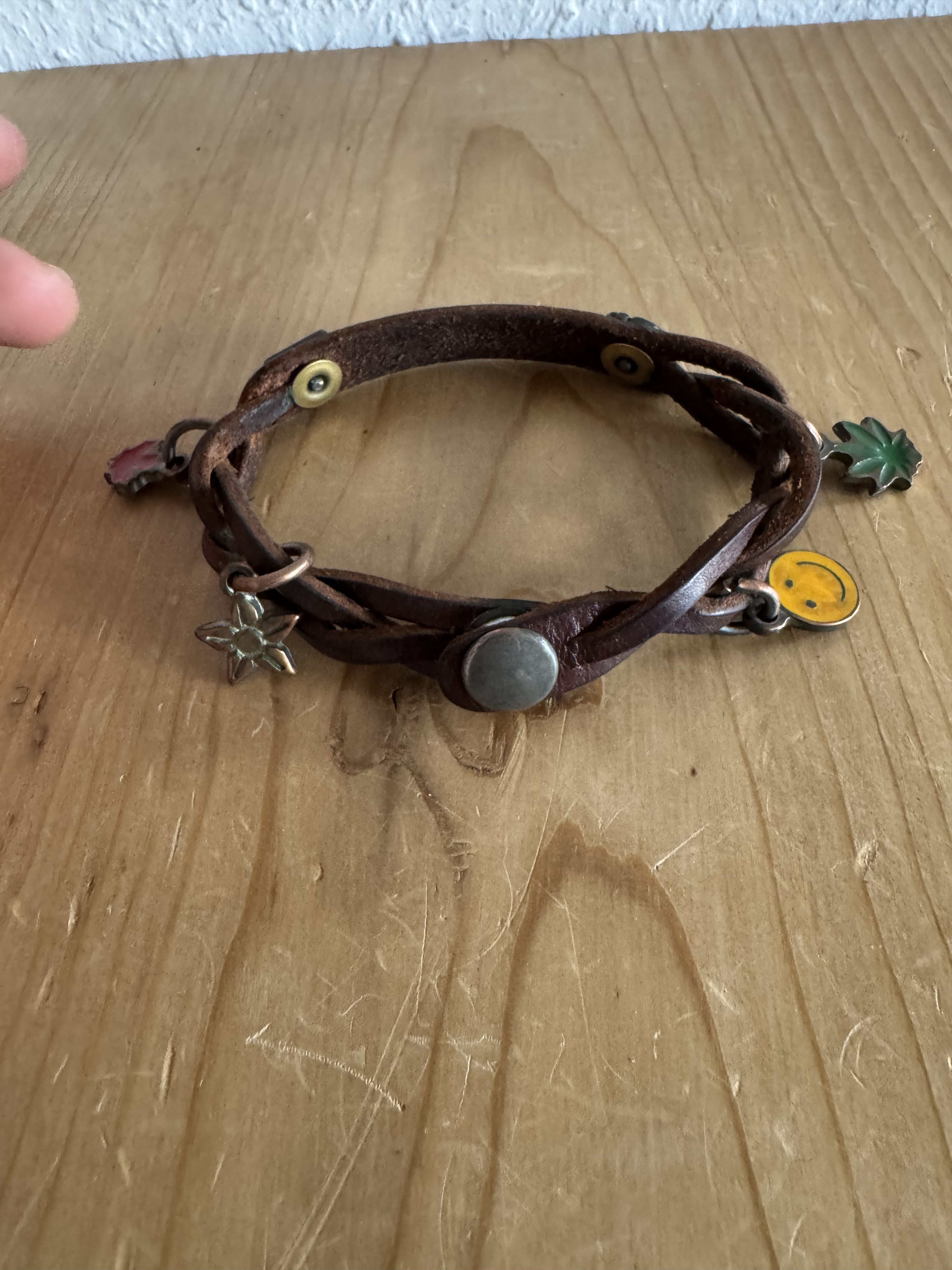 Dsquared2 Leather Charm Bracelet Size ONE SIZE - 1 Thumbnail