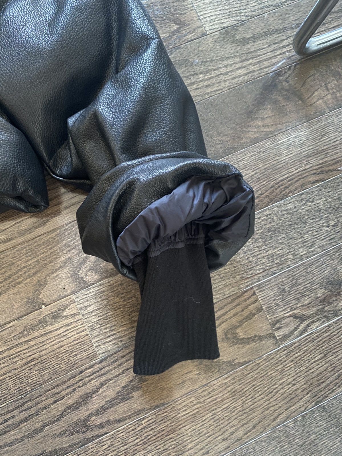 Rick Owens Rick Owens Funnel Neck Down lambskin Leather Sisyphus Jacket Size US M / EU 48-50 / 2 - 12 Thumbnail