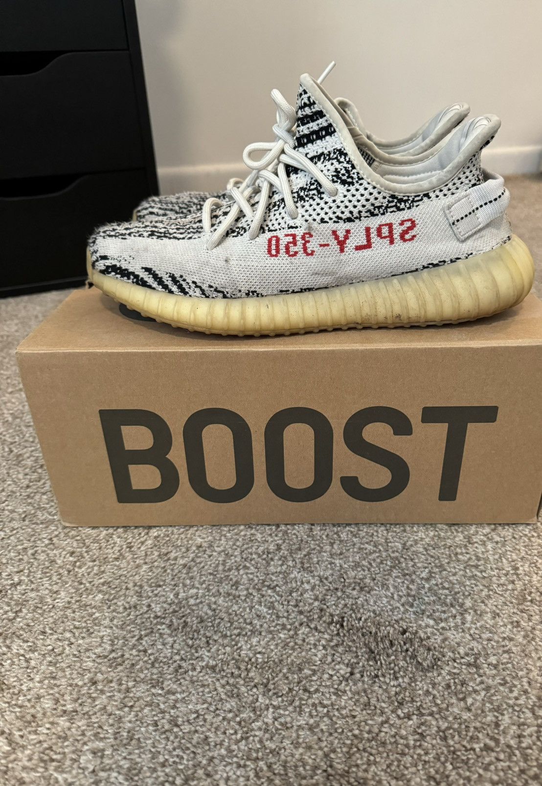Adidas Yeezy 350 Zebra Size 9 V2 2017 Size US 9 / EU 42 - 5 Thumbnail