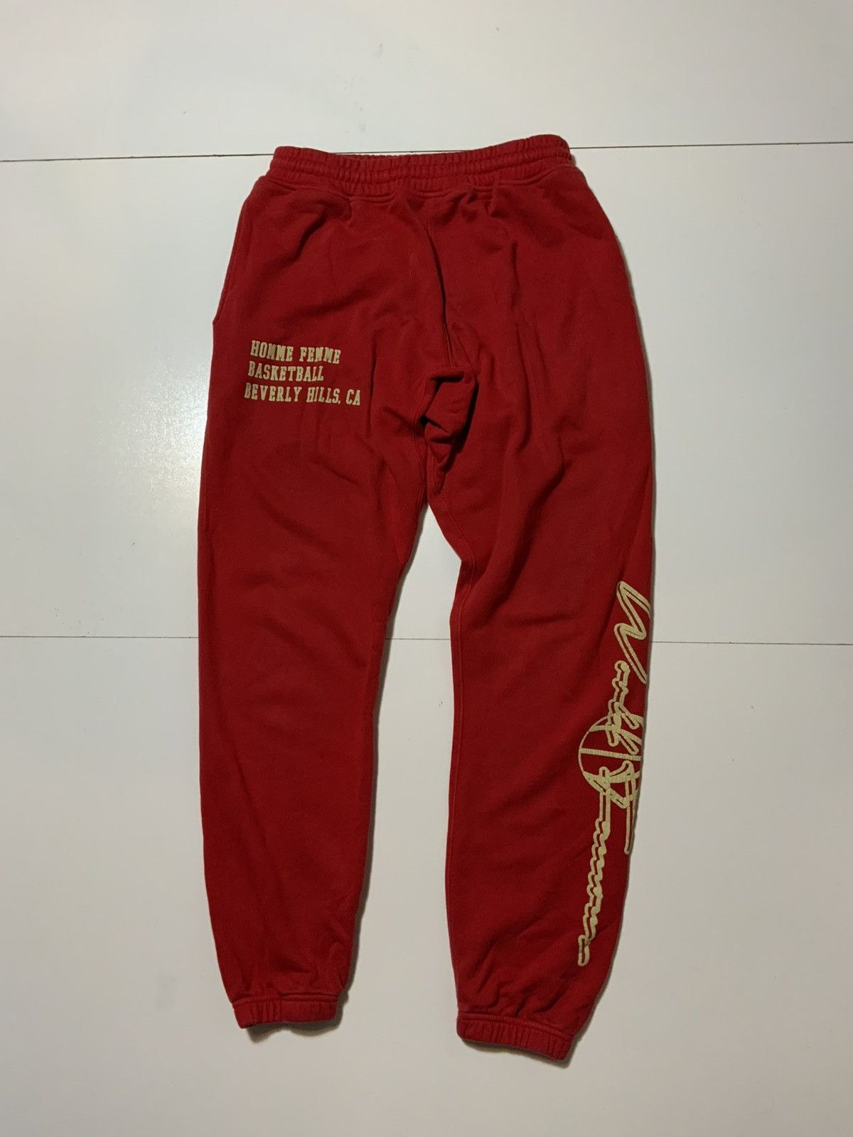 Homme + Femme La $135 Homme Femme Beverly Hills Basketball Jogger Sweatpants Size US 36 / EU 52 - 3 Thumbnail