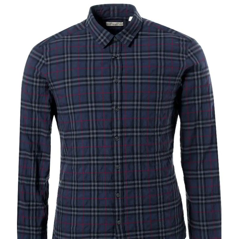 Burberry Burberry Multi-Color Cotton Long Sleeve Shirt Size US M / EU 48-50 / 2 - 1 Thumbnail