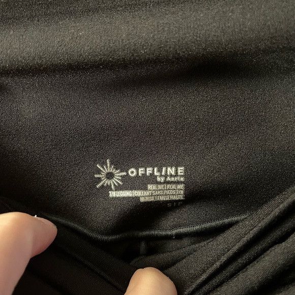 Other offline by aerie real me 7/8 leggings high rise black sz s Size 27" / US 4 / IT 40 - 2 Thumbnail