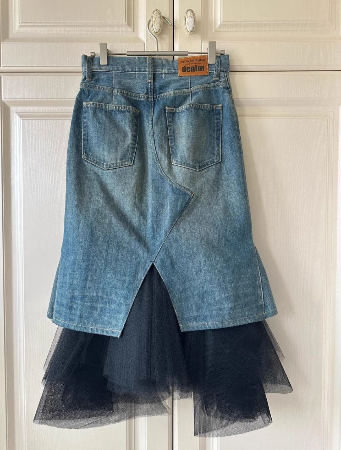 Junya Watanabe Junya Watanabe CDG 20SS Denim Skirt Size 26" / US 2 / IT 38 - 2 Thumbnail