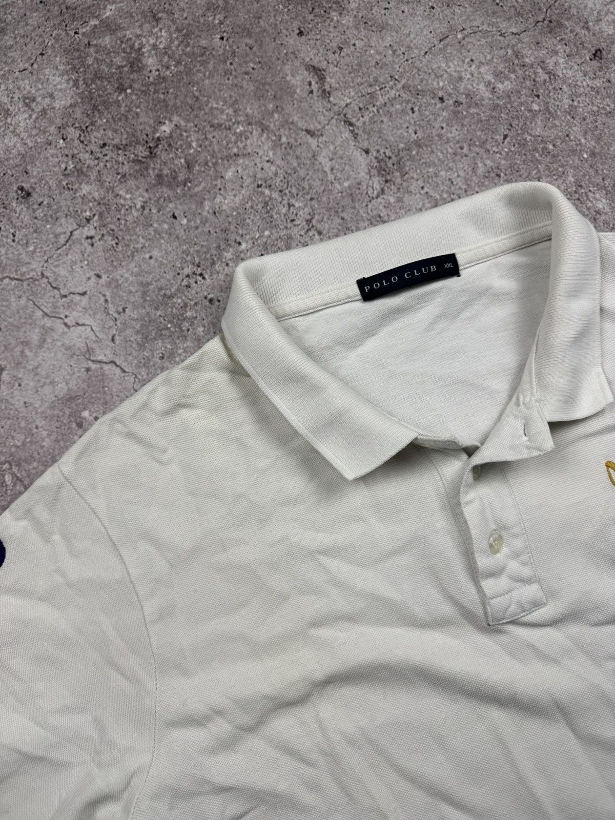 Polo Ralph Lauren Vintage Polo Ralph Lauren Y2K Club Polo T-shirt Size US XXL / EU 58 / 5 - 4 Thumbnail