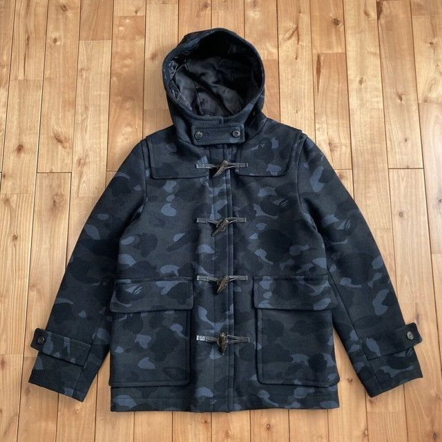 Bape BAPE Wool duffle coat black camo a bathing ape NIGO Size US L / EU 52-54 / 3 - 1 Thumbnail