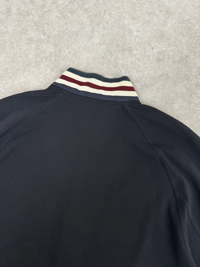Prada 2000s Prada Black Nylon Striped Collar Track Jacket Size US L / EU 52-54 / 3 - 6 Thumbnail