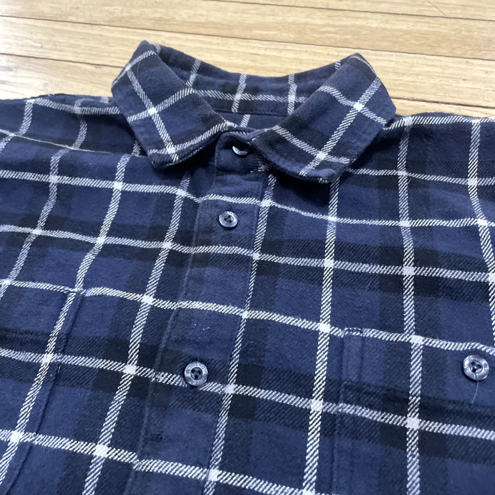 Vintage VINTAGE Woolrich Figgy Active R/S Cotton Flannel Shirt Men M Blue Plaid Thick Surf Blanket Shirt Size US M / EU 48-50 / 2 - 4 Thumbnail