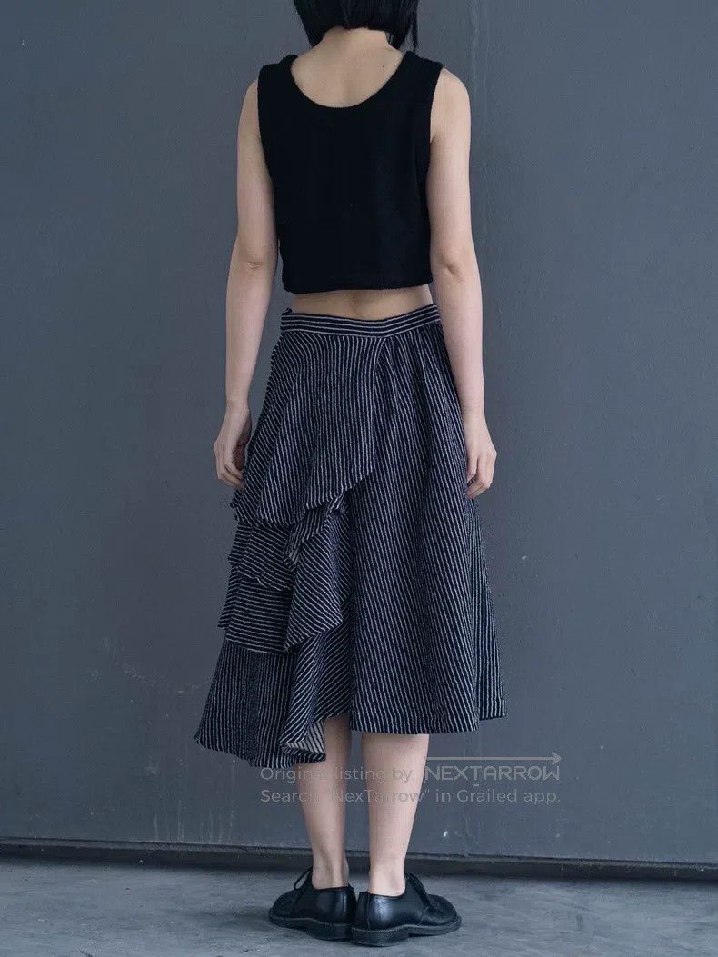 Comme des Garcons Comme Des Garcons size XS Striped Lace Wool Skirt Size 23" - 4 Thumbnail