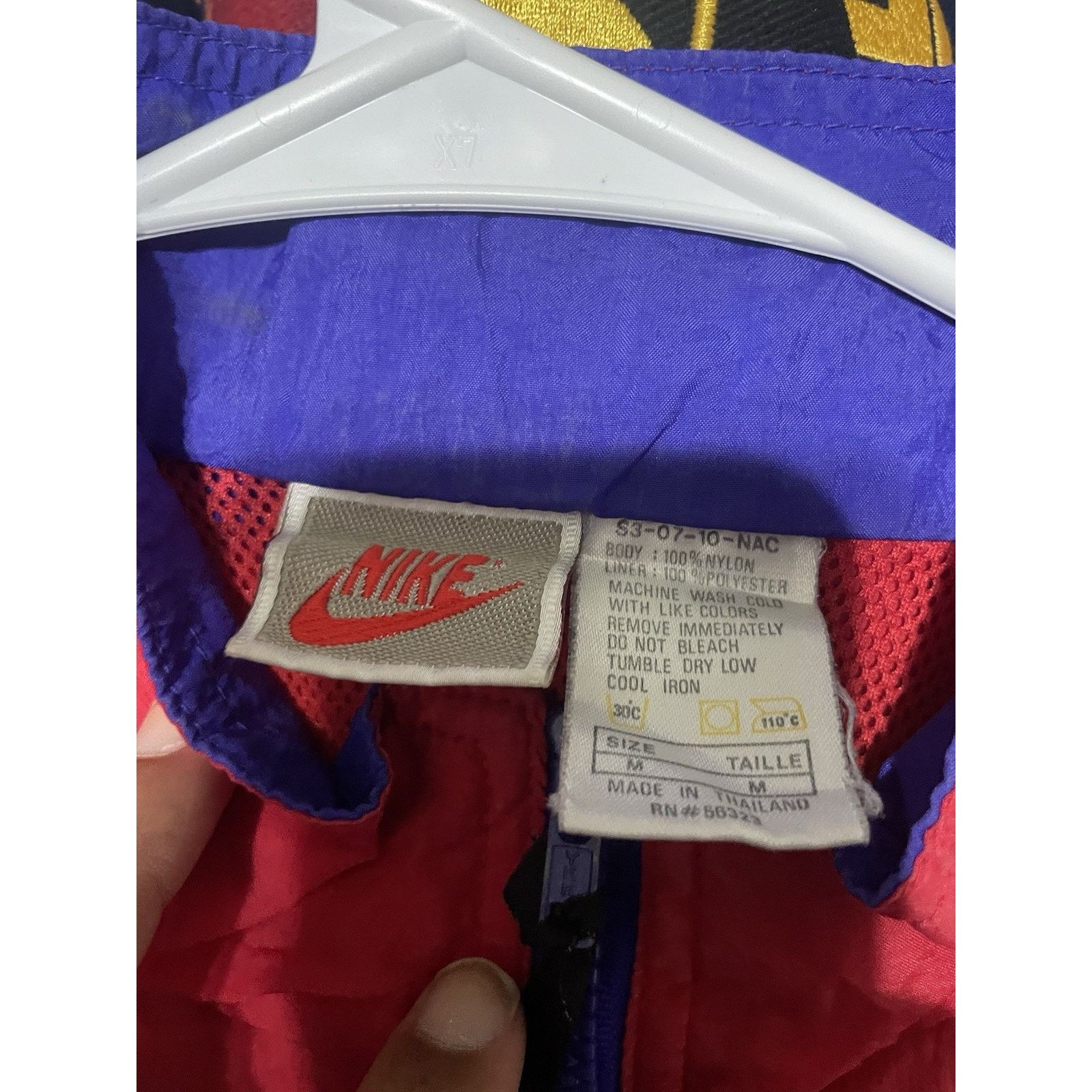 Nike Size M-Vintage 90s NIKE Windbreaker Red/Blue/White Jacket Size US M / EU 48-50 / 2 - 3 Thumbnail