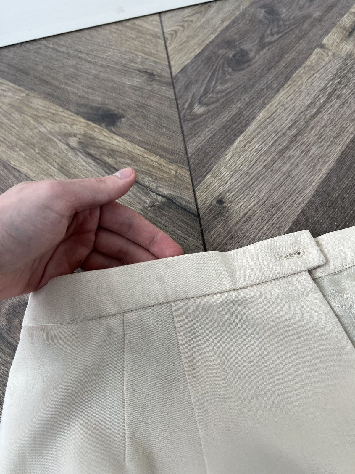 Designer × Escada × Vintage Vintage ESCADA Cream White Pencil Skirt Elegant Office Wear Size M / US 6-8 / IT 42-44 - 13 Thumbnail