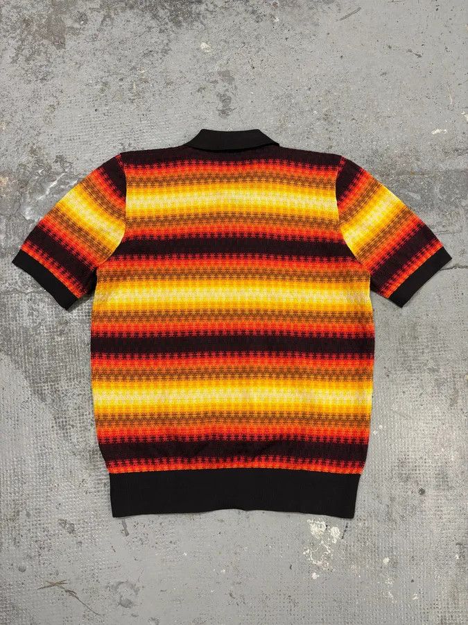 Dries Van Noten SS2019 Dries Van Noten Orange Summer Striped Polo Shirt Size US S / EU 44-46 / 1 - 6 Thumbnail