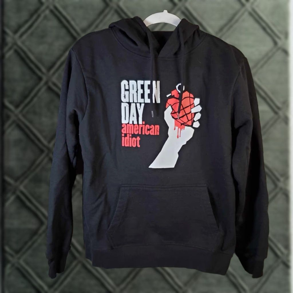 Vintage Y2K Green Day American Idiot Zipper Hoodie Punk Rock Grunge Men S Green Pullover Size US S / EU 44-46 / 1 - 1 Thumbnail