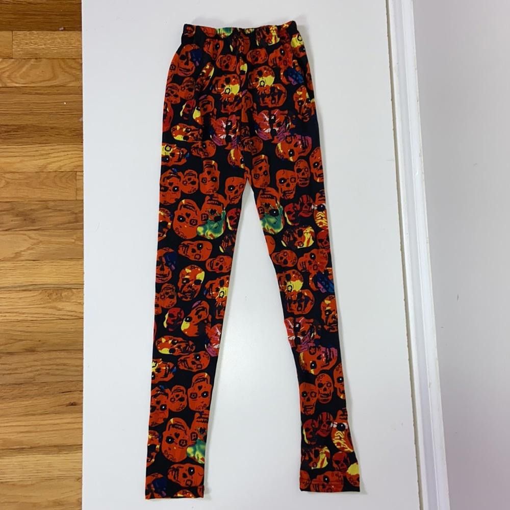 Designer X Ray Skull Leggings Size Small Size 28" / US 6 / IT 42 - 7 Thumbnail