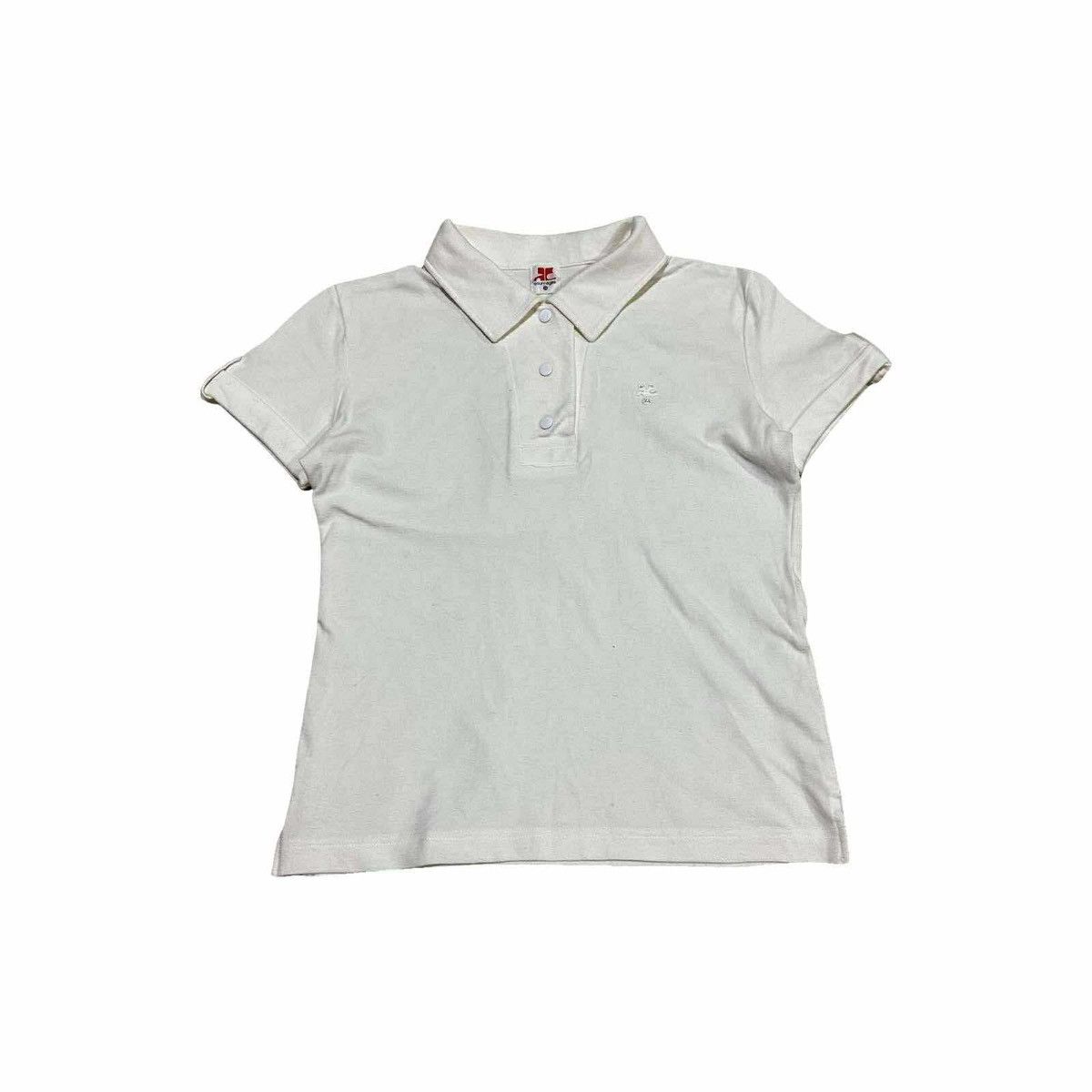 Courreges 🔥Nice Vintage Courreges Polo Shirt Embroidered Logo Size S / US 4 / IT 40 - 4 Thumbnail