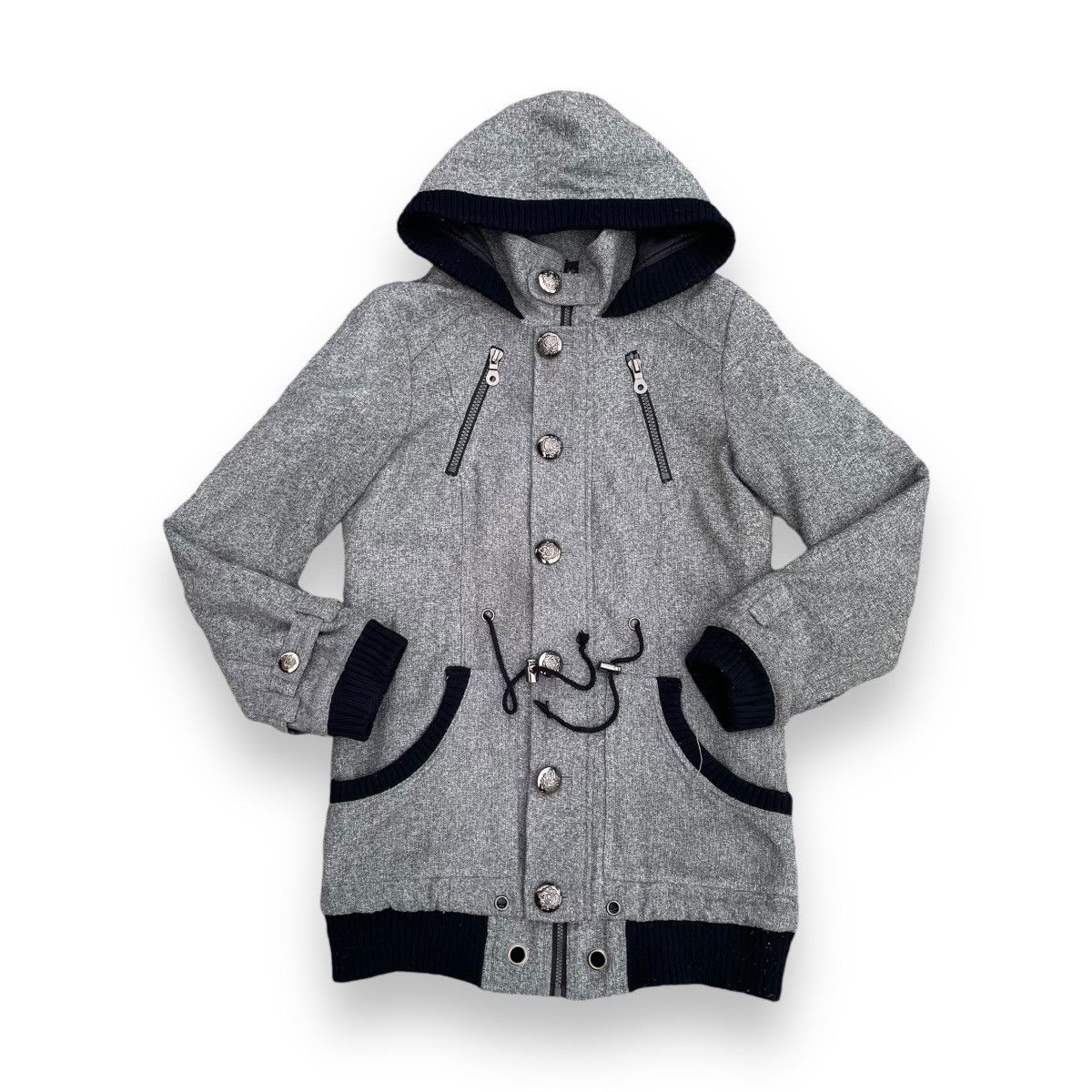 If Six Was Nine 🇯🇵 DIAMOND JULIA MULTIPOCKET PUNK HOODIE PARKA JACKET Size US M / EU 48-50 / 2 - 1 Thumbnail