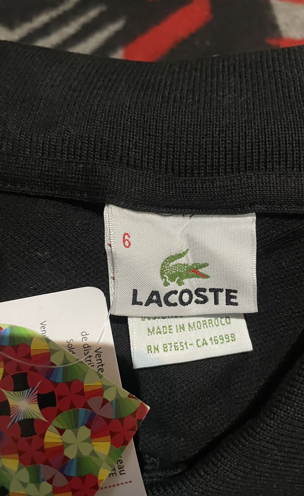 Lacoste NWT Oversized Kaleidoscope Crocodile Polo Size US XXL / EU 58 / 5 - 3 Thumbnail