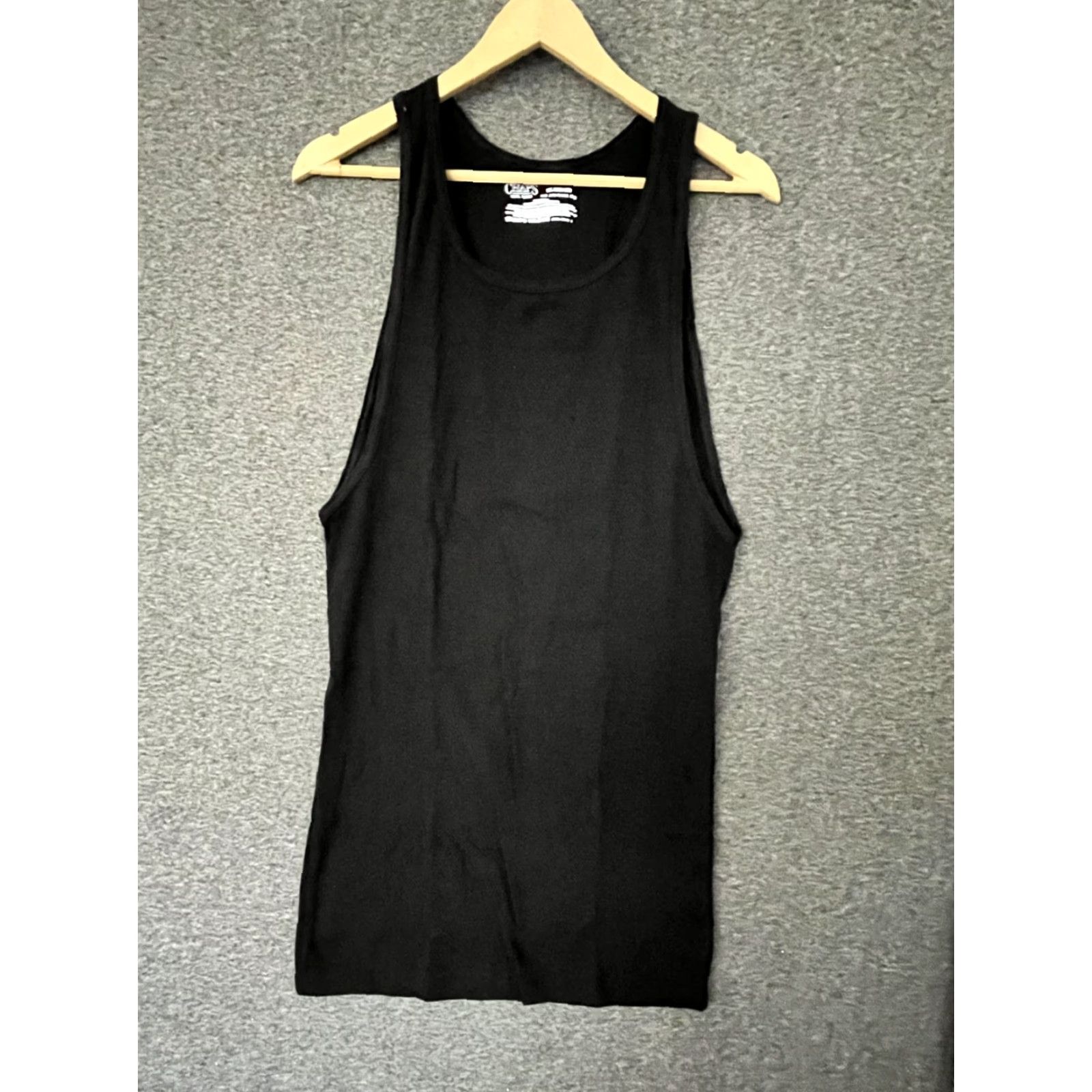 Chaps Chaps Tank Top Mens Ribbed Black 2XL Cotton Polyester Crew Neck Sleeveless All Seasons Sports Short Sleeves Regular Fit Shirt Mens Black 2XL Size US XXL / EU 58 / 5 - 2 Thumbnail
