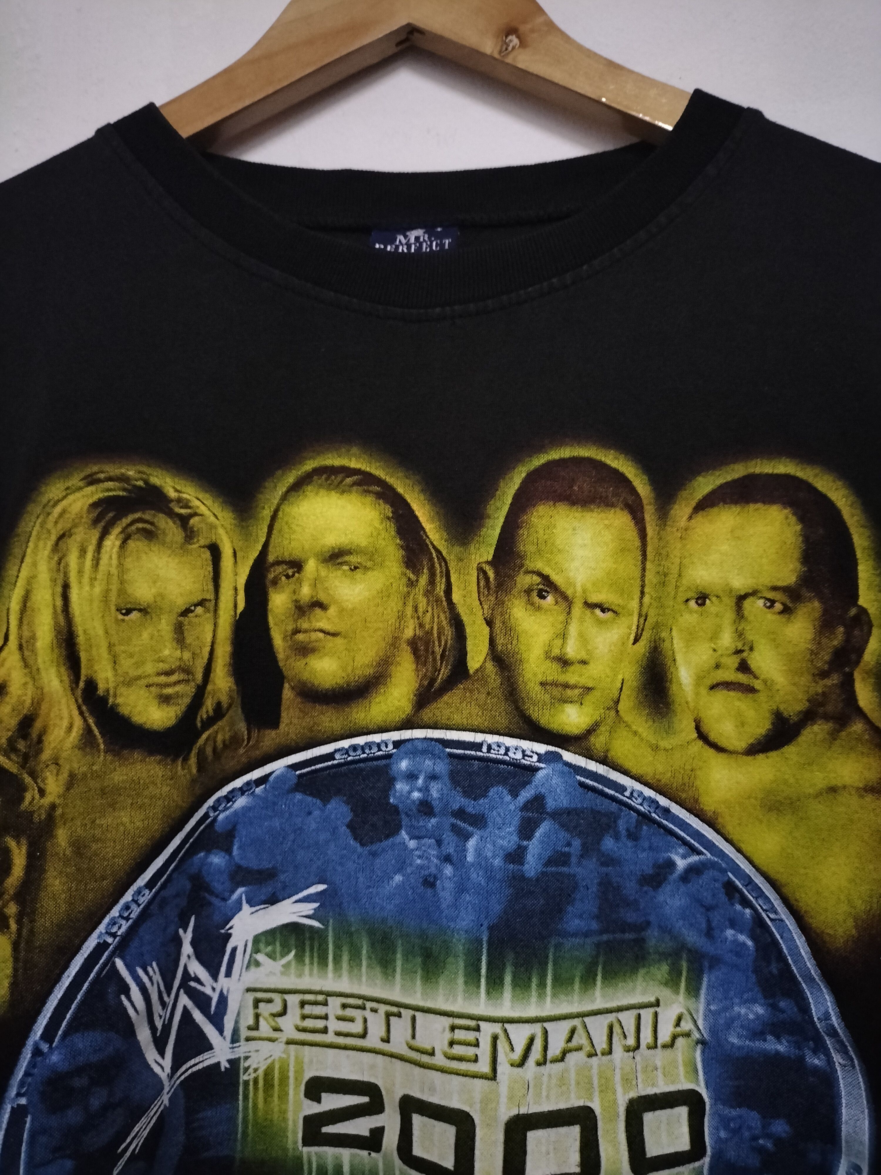 WCW/nWo Vintage WWF WrestleMania 2000 bootleg Y2K shirt Size US L / EU 52-54 / 3 - 2 Thumbnail