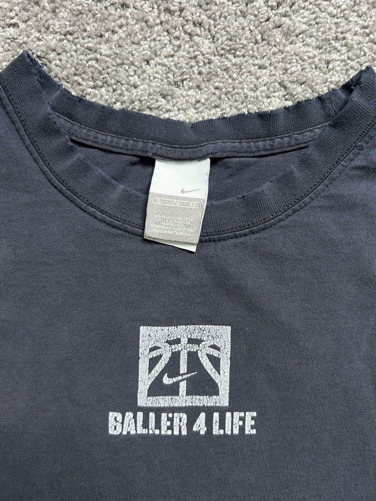 Nike Vintage Y2K Nike Baller 4 Life Muscle Thrashed Tee Muscle Size US XL / EU 56 / 4 - 3 Thumbnail