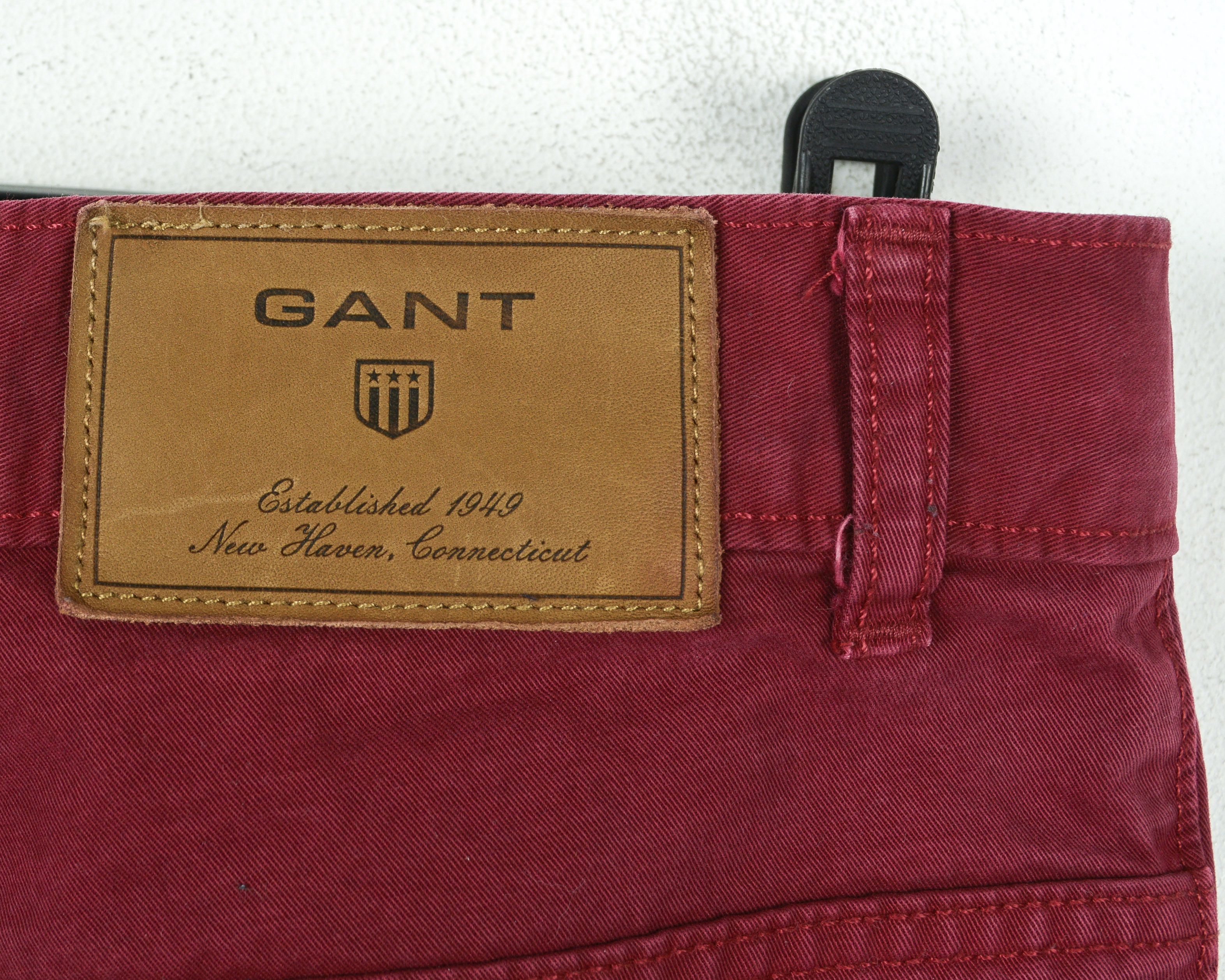 Gant Tyler W33 L32 Jeans Denim Pants Trousers Straight Reg Red Size US 33 - 6 Thumbnail