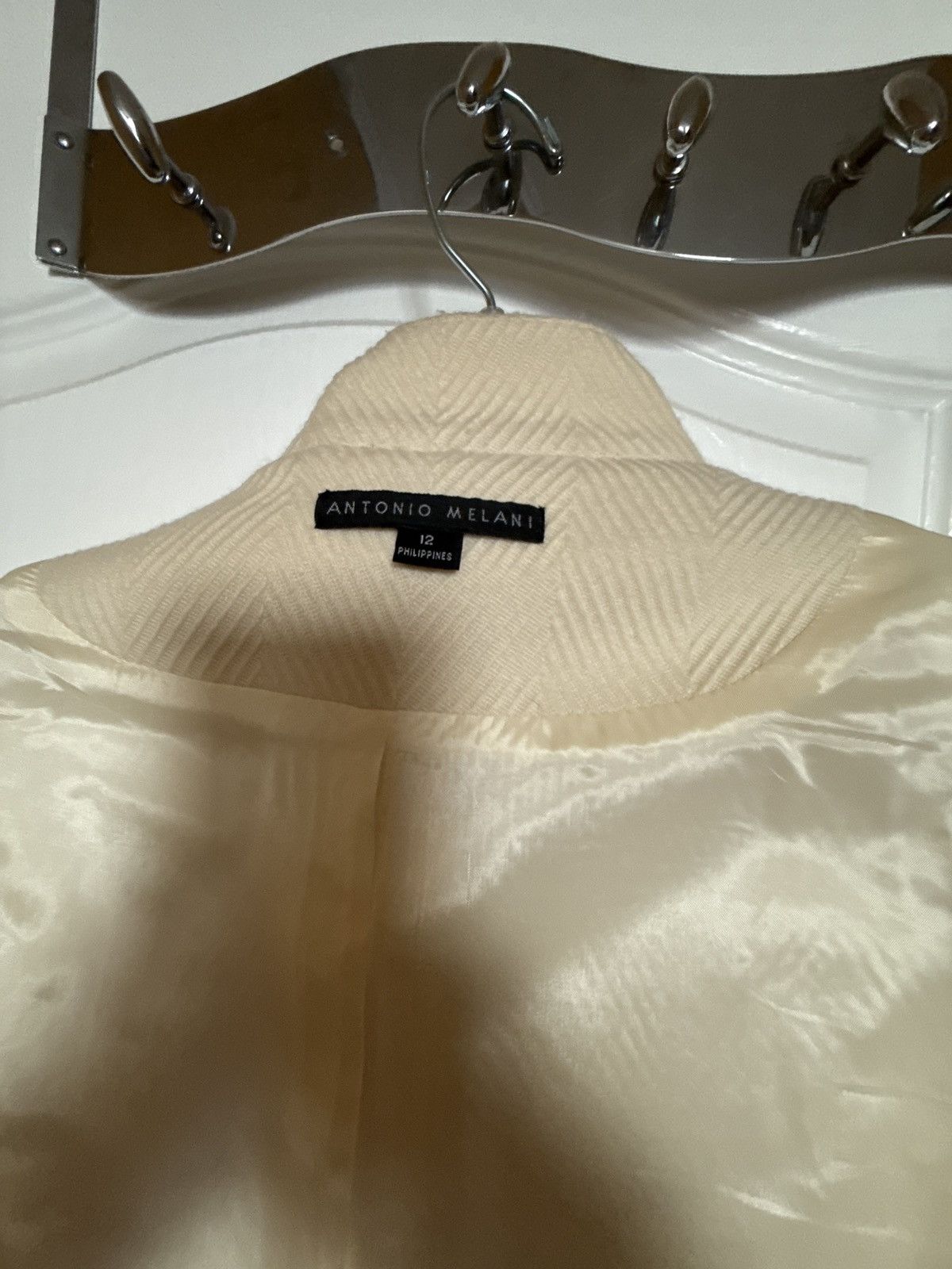 Other Antonio Melani Cream Coat Size L / US 10 / IT 46 - 6 Thumbnail