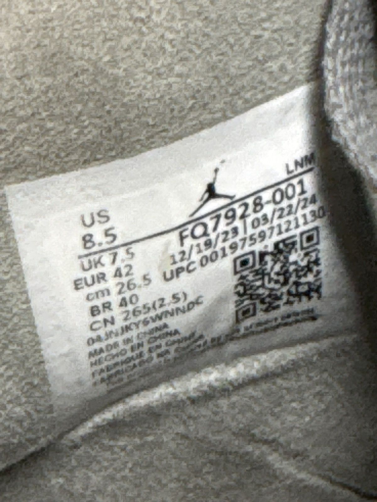 Jordan Brand Air Jordan 4 Retro Wet Cement Size 8.5 Size US 8.5 / EU 41-42 - 8 Thumbnail