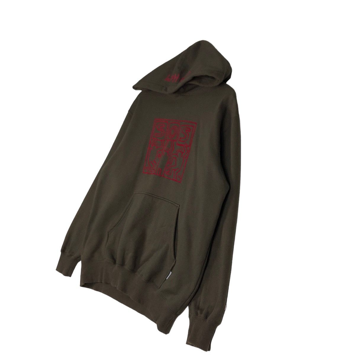 Japanese Brand 🔥Vintage Hoodie Pull Over Keith Haring Big Logo Size US L / EU 52-54 / 3 - 2 Thumbnail